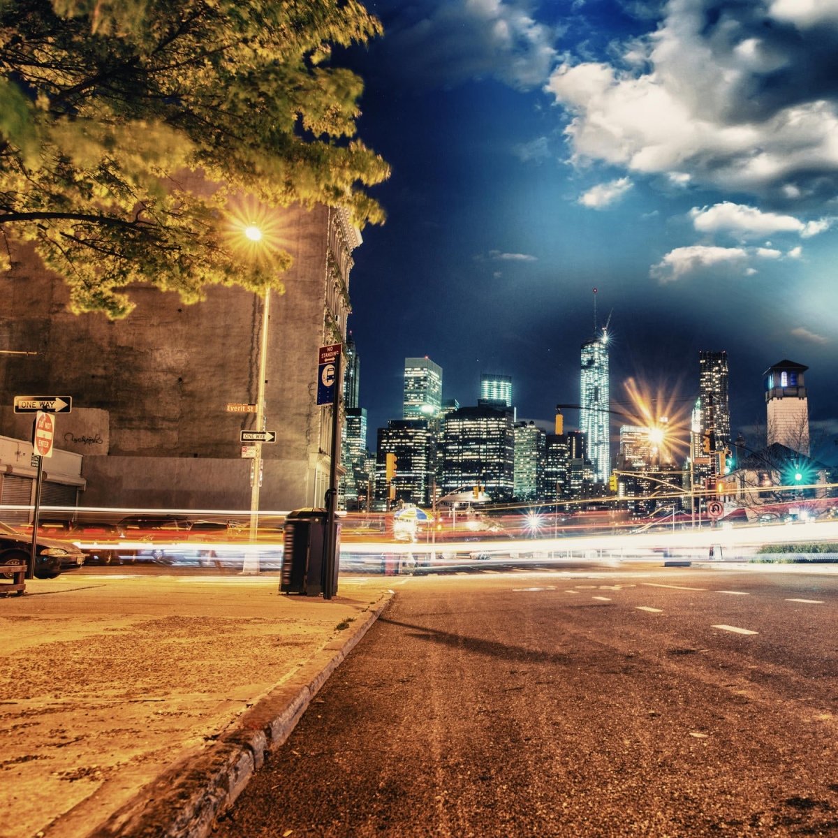 Beistelltisch Brooklyn, New York bei Nacht M0934 entdecken - Bild 2 Beistelltisch Brooklyn, New York bei Nacht M0934 entdecken - Bild 2