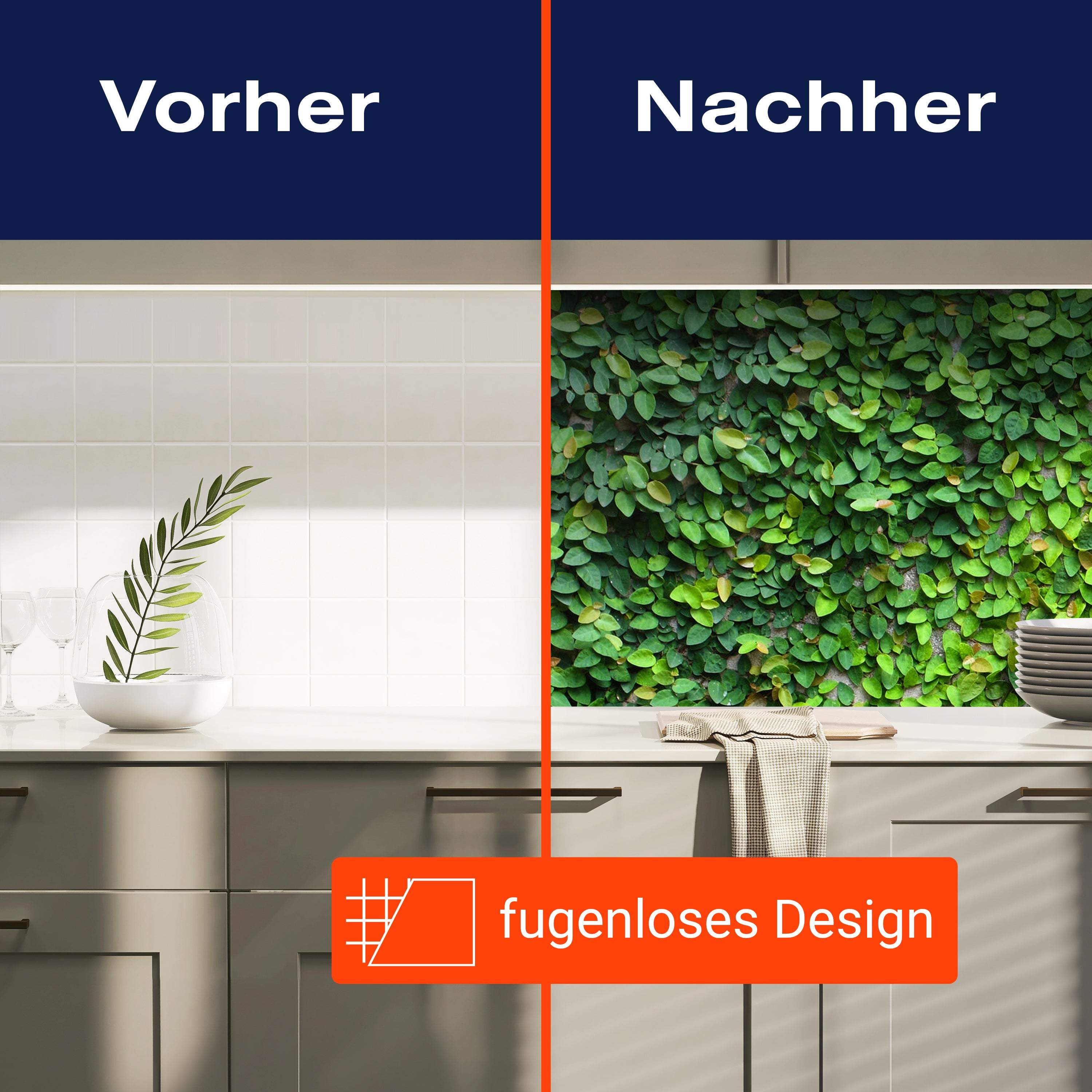 Küchenrückwand Eine Kriechpflanze auf einer Mauer M0937 entdecken - Bild 9 Küchenrückwand Eine Kriechpflanze auf einer Mauer M0937 entdecken - Bild 9