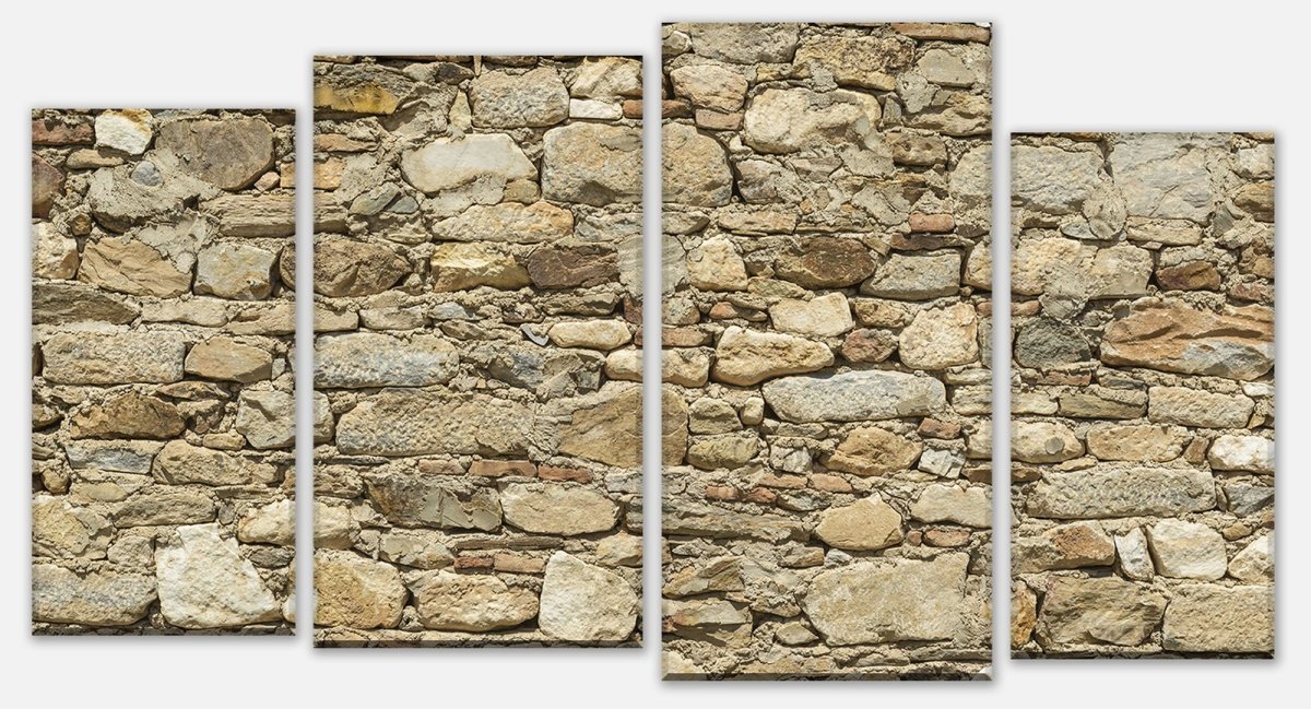 Leinwandbild Mehrteiler Alte Steinmauer M0939 Leinwandbild Mehrteiler Alte Steinmauer M0939