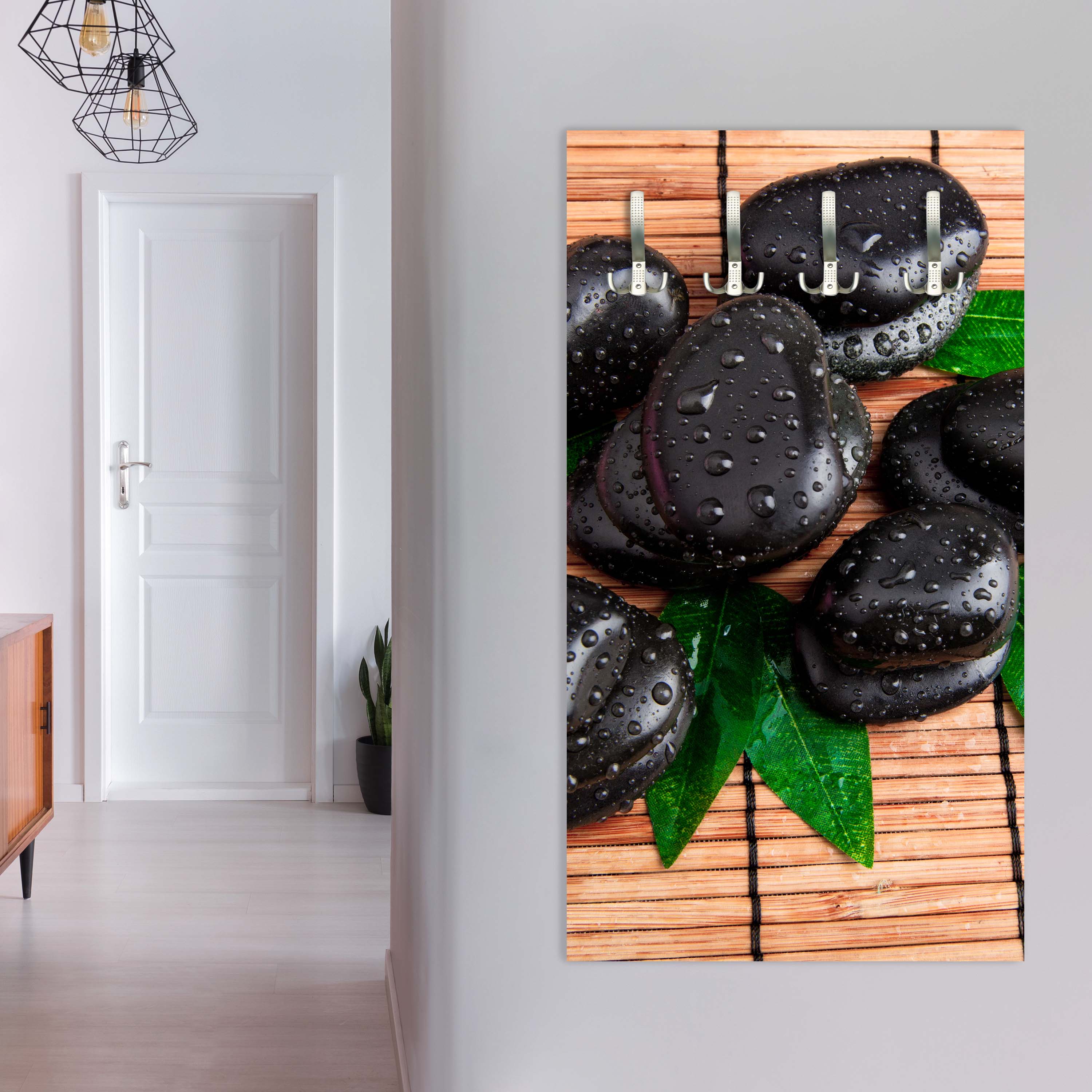 Garderobe Zen Steine und Blätter M0948 entdecken - Bild 2 Garderobe Zen Steine und Blätter M0948 entdecken - Bild 2