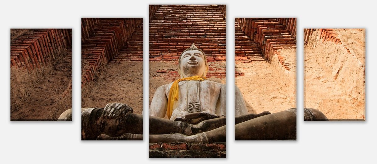 Leinwandbild Mehrteiler Eine große Buddha-Statue M0957 entdecken - Bild 1