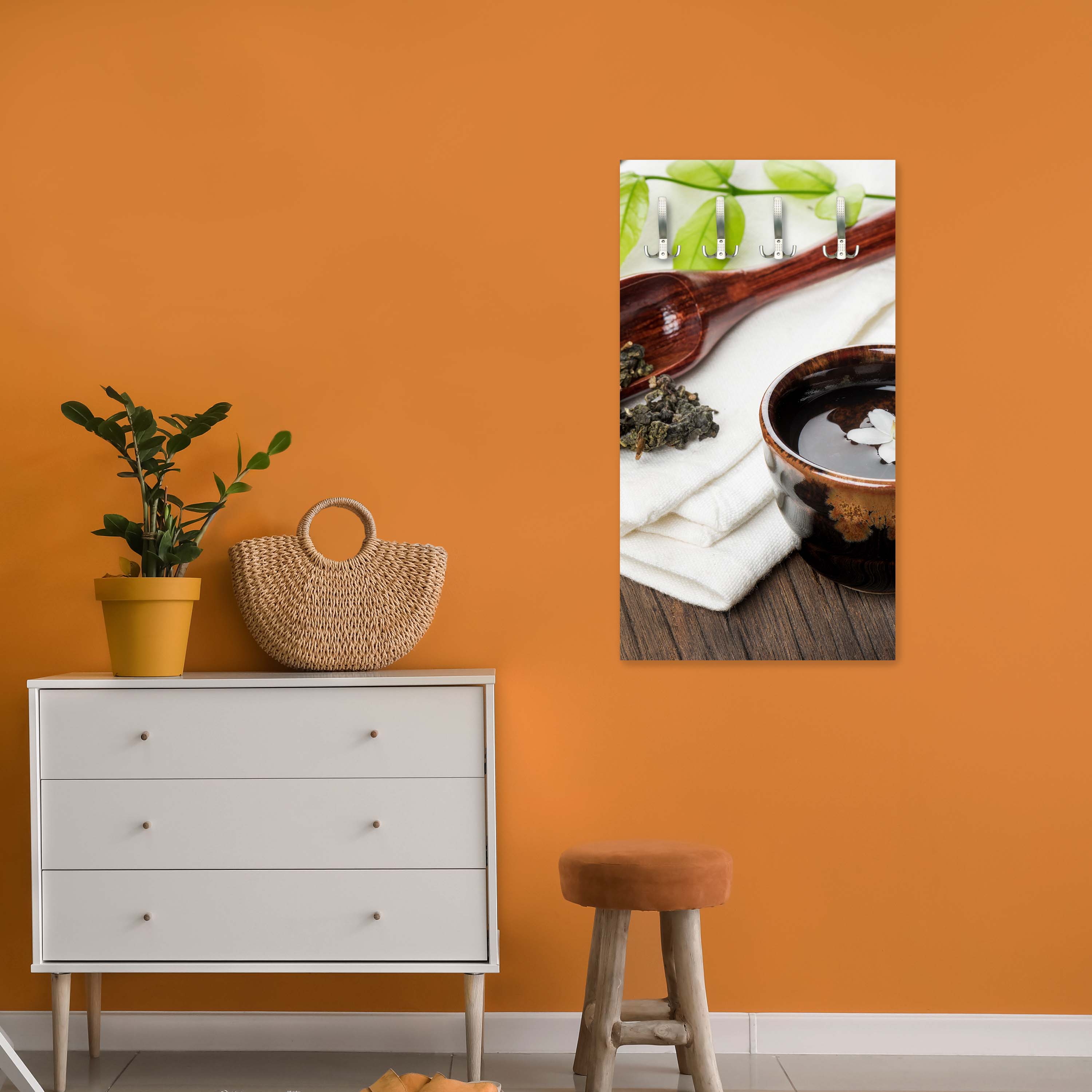 Garderobe Eine Tasse Tee auf Holzbrett M0972 entdecken - Bild 6 Garderobe Eine Tasse Tee auf Holzbrett M0972 entdecken - Bild 6