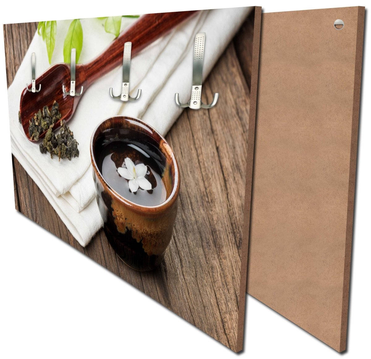 Garderobe Eine Tasse Tee auf Holzbrett M0972 Garderobe Eine Tasse Tee auf Holzbrett M0972