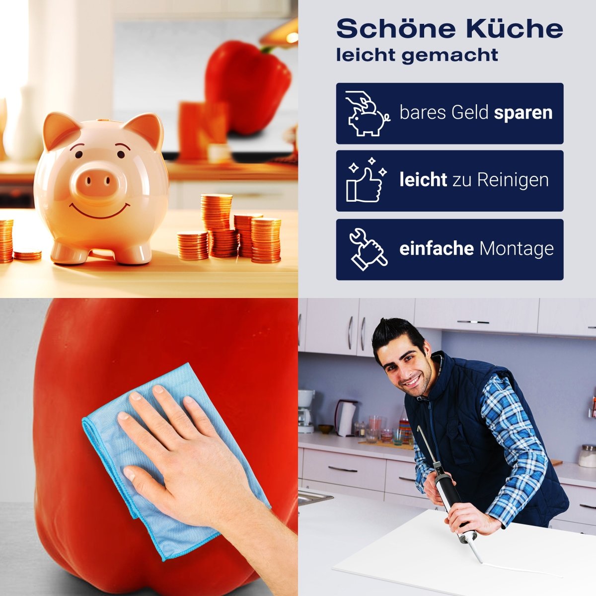 Küchenrückwand Rote Paprikas M0979 entdecken - Bild 7 Küchenrückwand Rote Paprikas M0979 entdecken - Bild 7