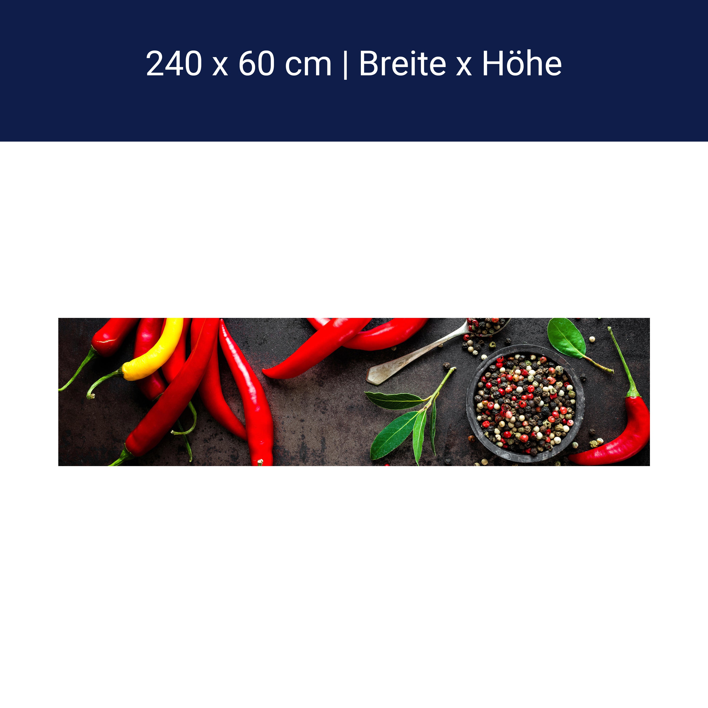 Küchenrückwand Chili-Pfeffer M0983
