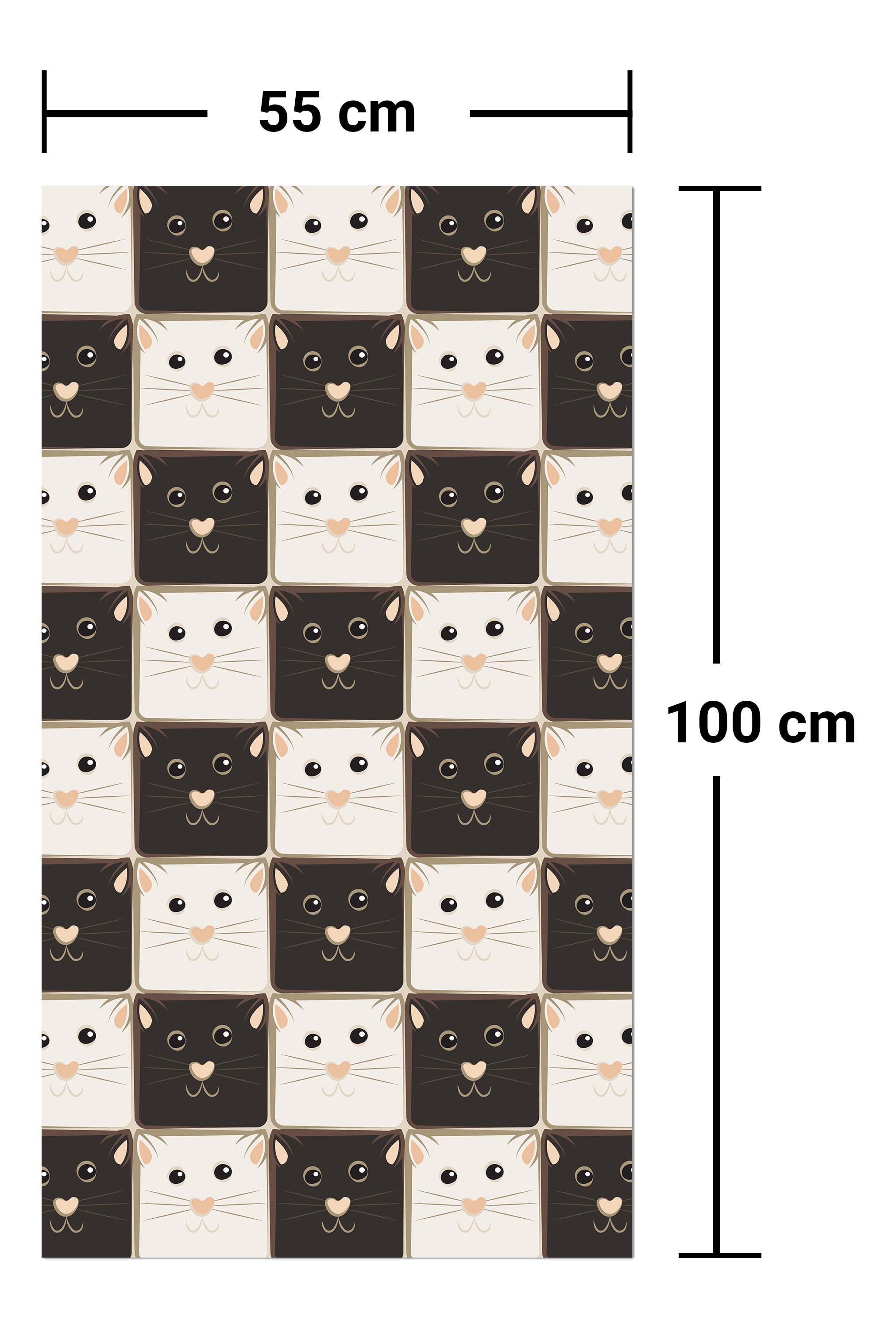 Garderobe Schachbrett aus schwarzen und weißen Katzen M0984 entdecken - Bild 7 Garderobe Schachbrett aus schwarzen und weißen Katzen M0984 entdecken - Bild 7