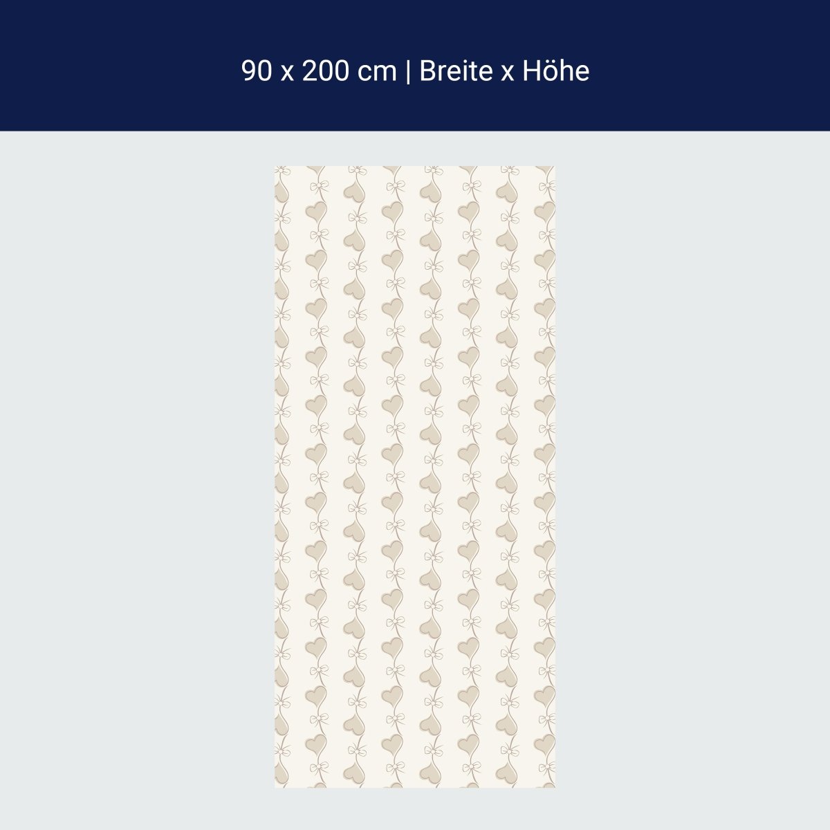 Duschwand Retro Herzen auf Beige Hintergrund M0993 Duschwand Retro Herzen auf Beige Hintergrund M0993