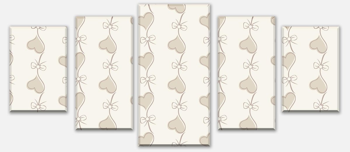Leinwandbild Mehrteiler Retro Herzen auf Beige Hintergrund M0993 entdecken - Bild 1 Leinwandbild Mehrteiler Retro Herzen auf Beige Hintergrund M0993 entdecken - Bild 1