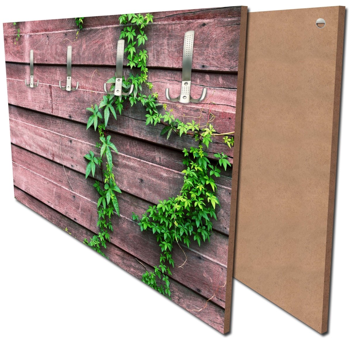 Garderobe Wand mit Kletterpflanze M1004