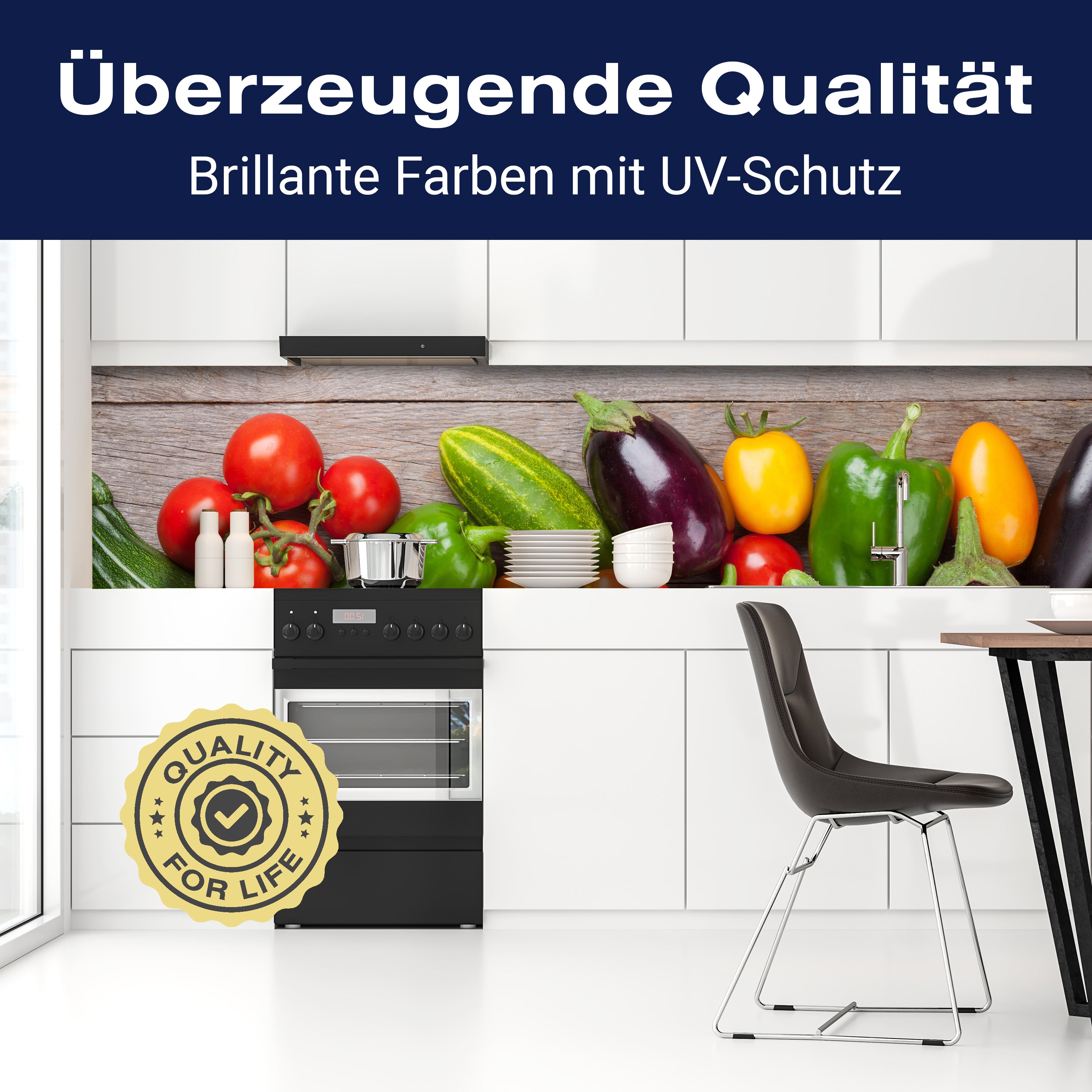 Küchenrückwand Frisches Gartengemüse M1011 entdecken - Bild 2 Küchenrückwand Frisches Gartengemüse M1011 entdecken - Bild 2