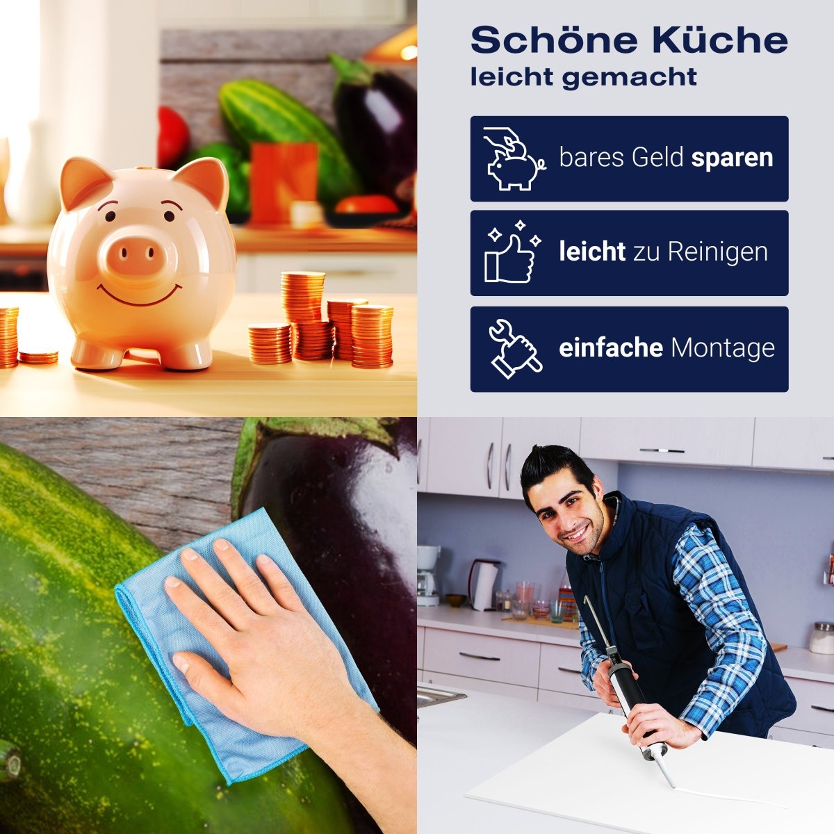 Küchenrückwand Frisches Gartengemüse M1011 entdecken - Bild 7 Küchenrückwand Frisches Gartengemüse M1011 entdecken - Bild 7