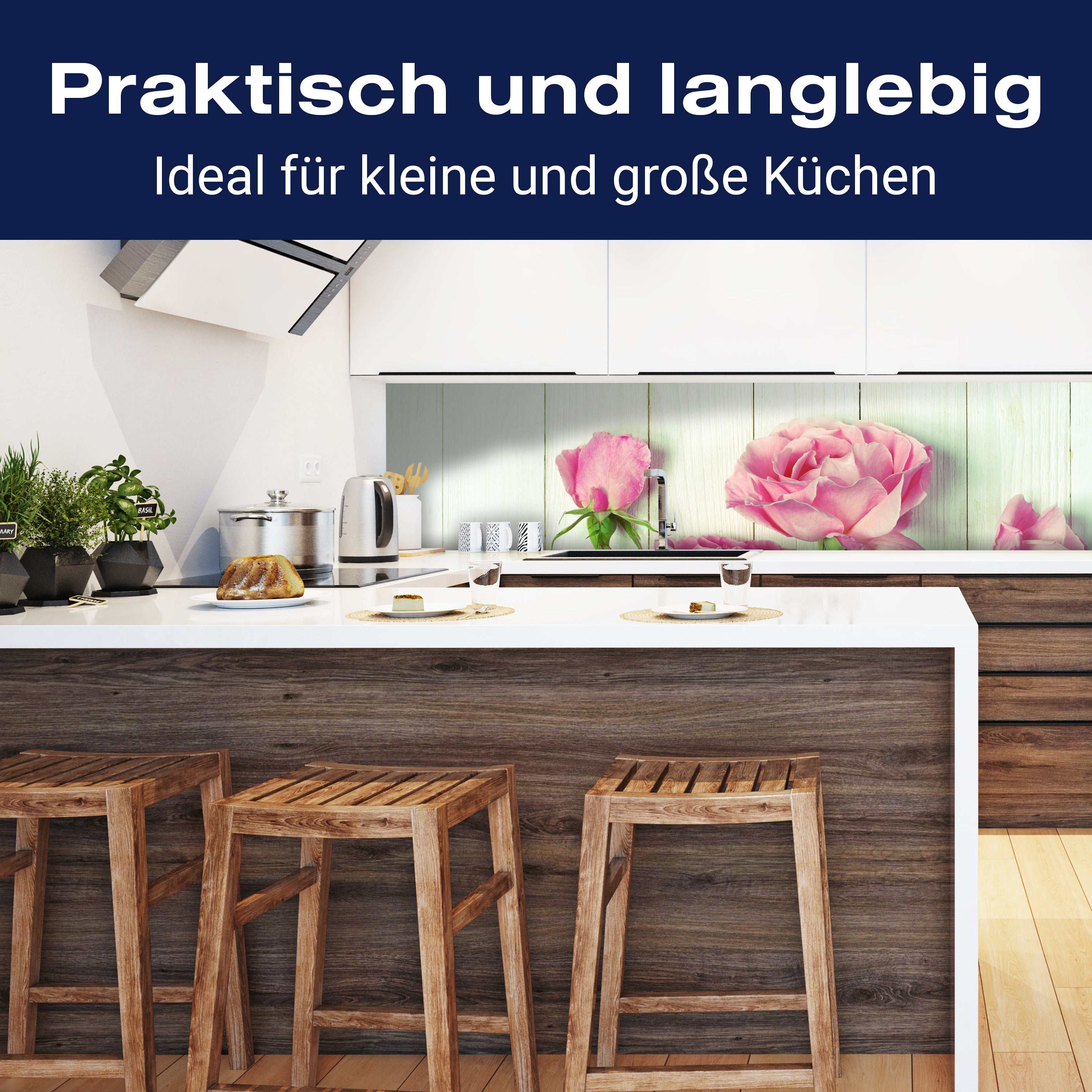 Küchenrückwand Frische Gartenrosen M1021 entdecken - Bild 3 Küchenrückwand Frische Gartenrosen M1021 entdecken - Bild 3