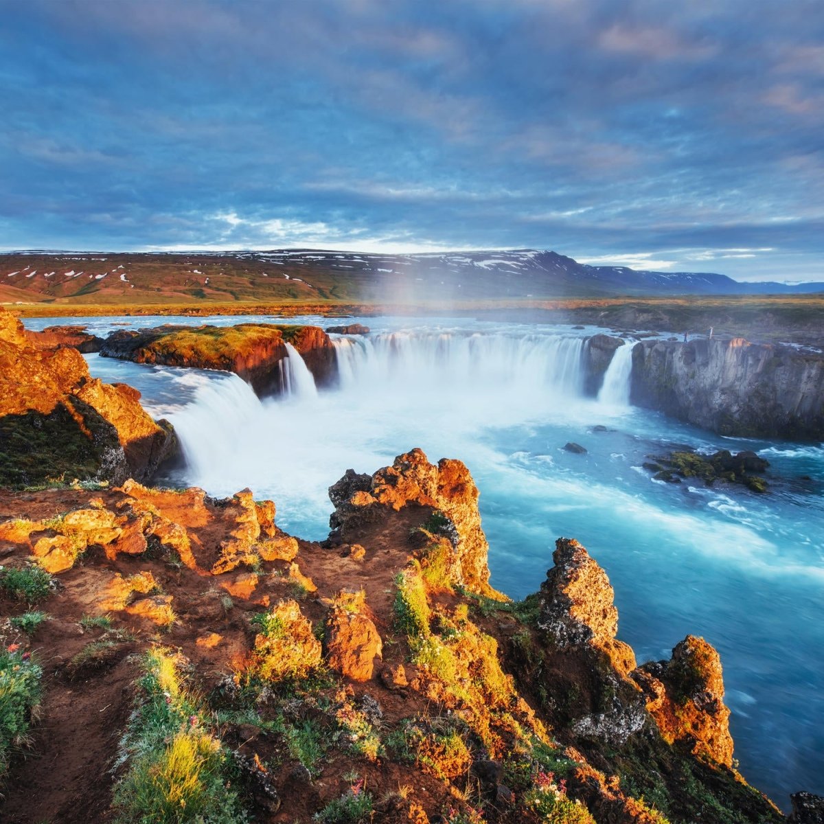 Beistelltisch Godafoss-Wasserfall bei Sonnenuntergang, Island M1040 entdecken - Bild 2