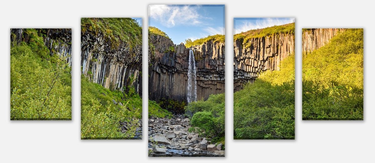 Leinwandbild Mehrteiler Basaltsäulenwasserfall Svartifoss, Island M1041 entdecken - Bild 1 Leinwandbild Mehrteiler Basaltsäulenwasserfall Svartifoss, Island M1041 entdecken - Bild 1