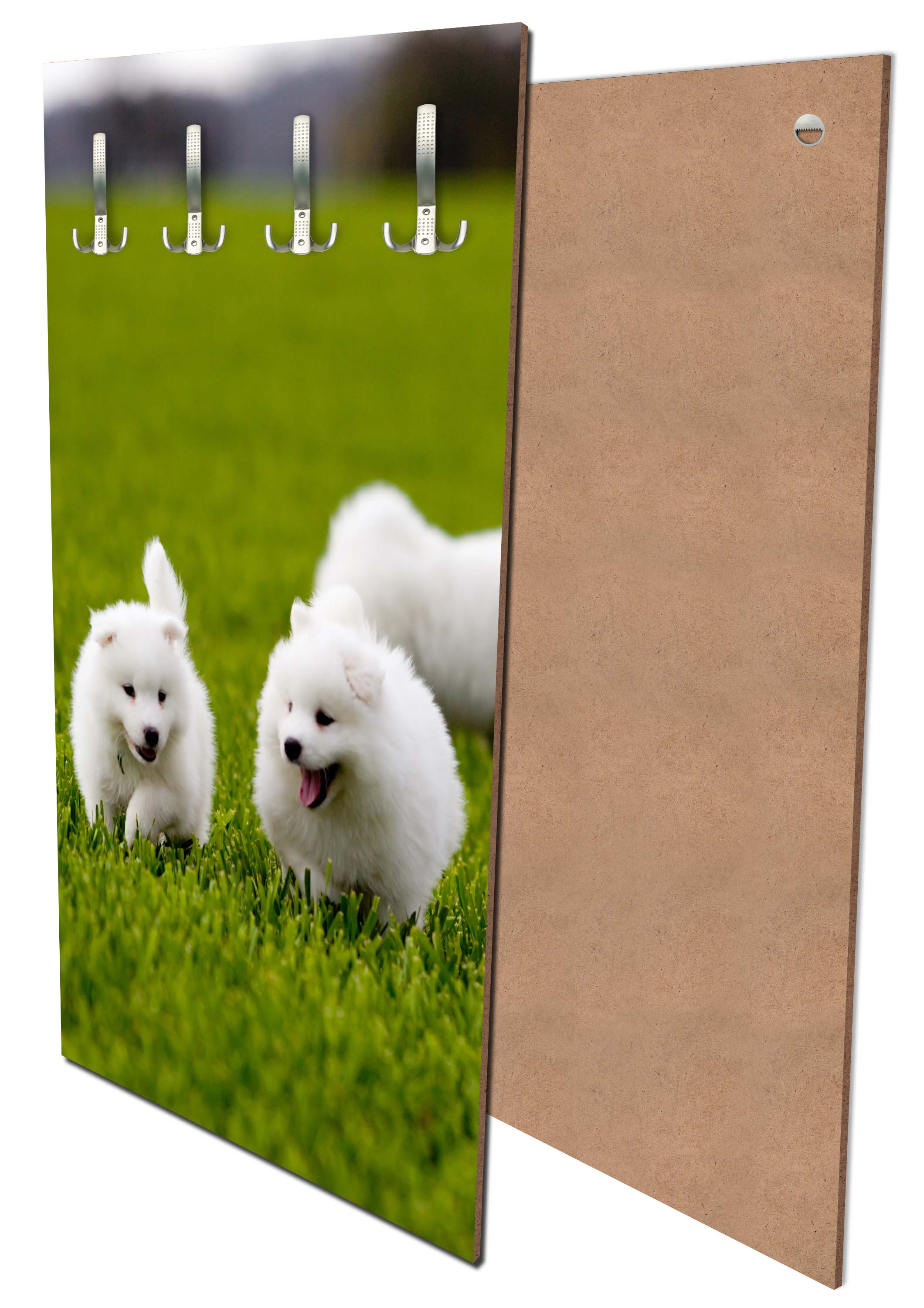 Garderobe Samojedenhund M1043 entdecken - Bild 1 Garderobe Samojedenhund M1043 entdecken - Bild 1