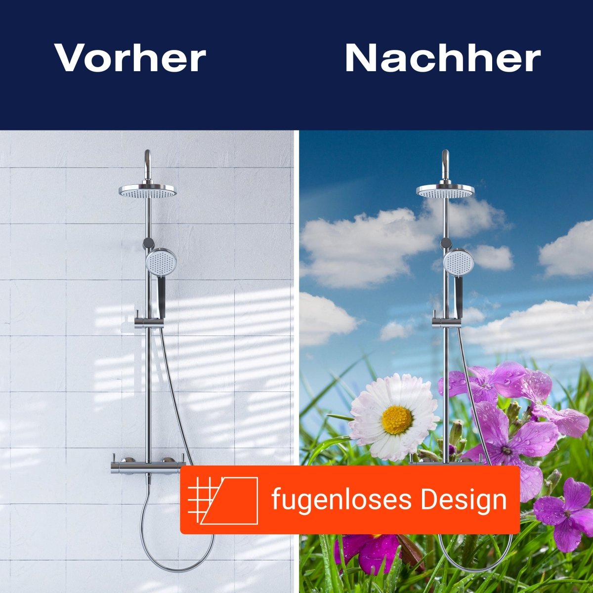 Duschwand Blühende Wiese M1044 entdecken - Bild 9 Duschwand Blühende Wiese M1044 entdecken - Bild 9