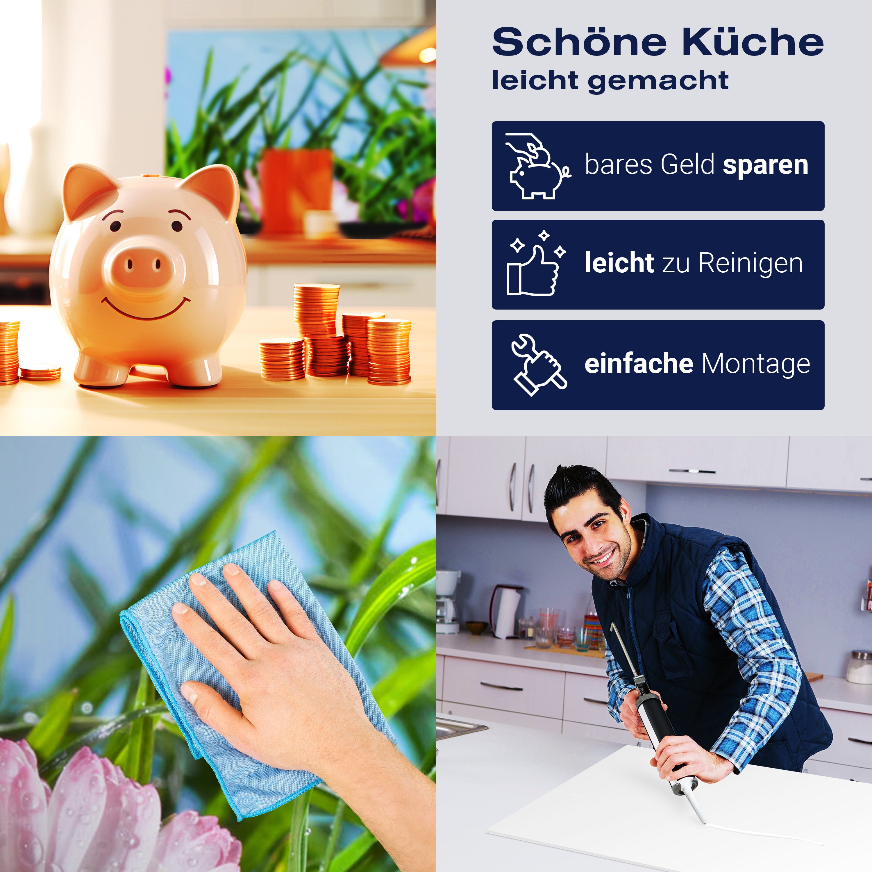 Küchenrückwand Blühende Wiese unter blauem Himmel M1044 entdecken - Bild 7 Küchenrückwand Blühende Wiese unter blauem Himmel M1044 entdecken - Bild 7