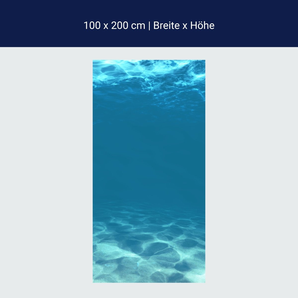 Duschwand Hellblau unter Wasser M1053 Duschwand Hellblau unter Wasser M1053