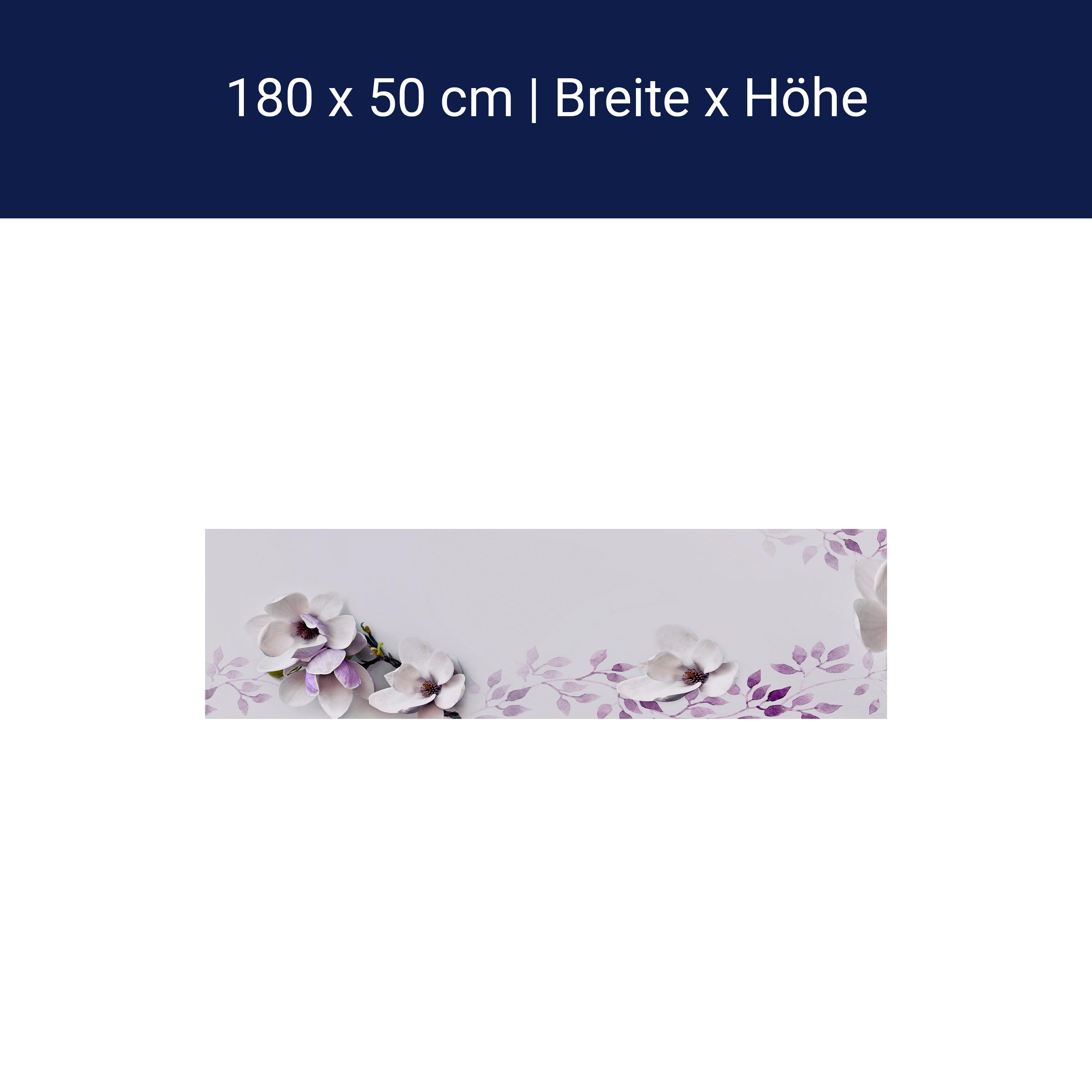 Küchenrückwand Blumen Violett Glas M1069 Küchenrückwand Blumen Violett Glas M1069