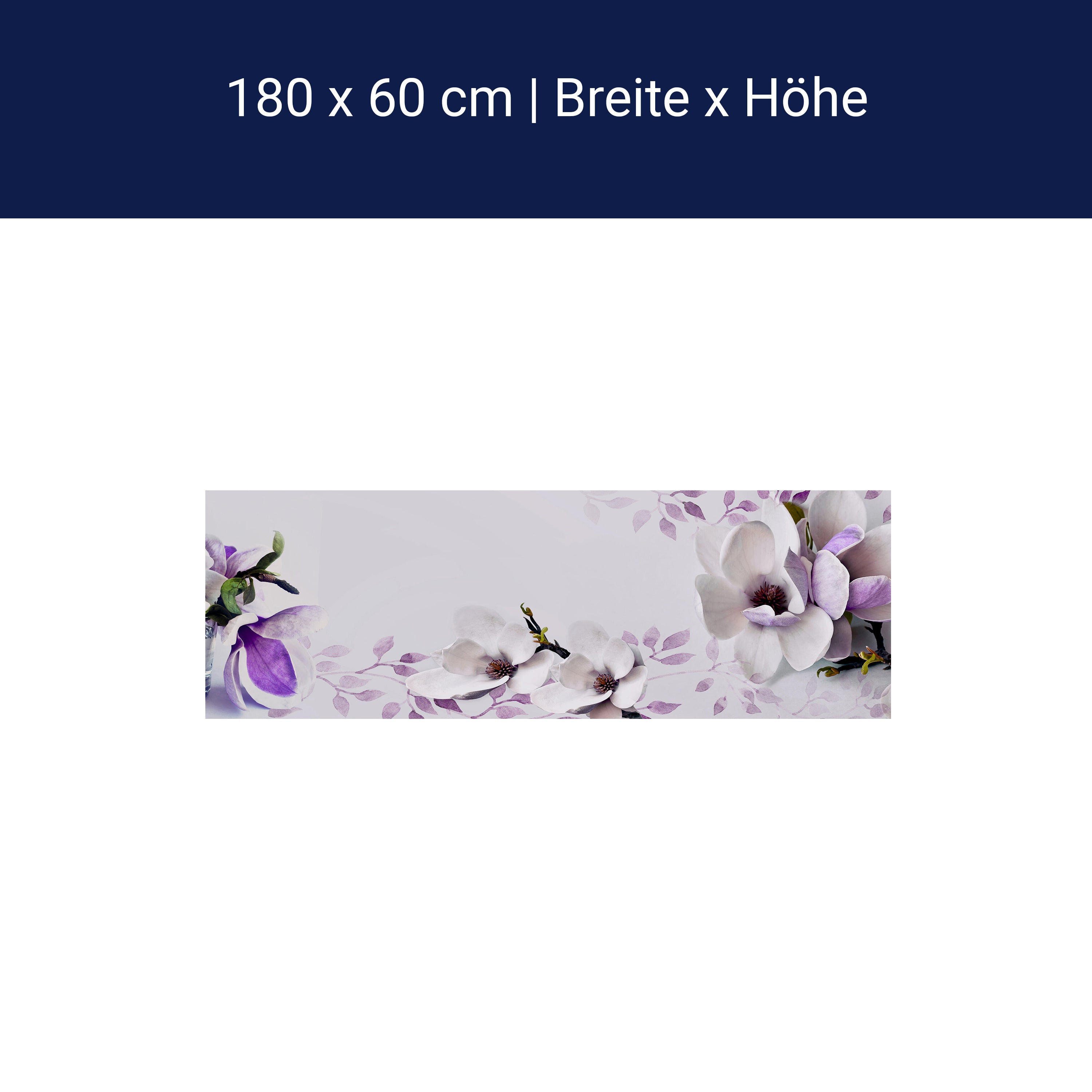 Küchenrückwand Blumen Violett Glas M1069