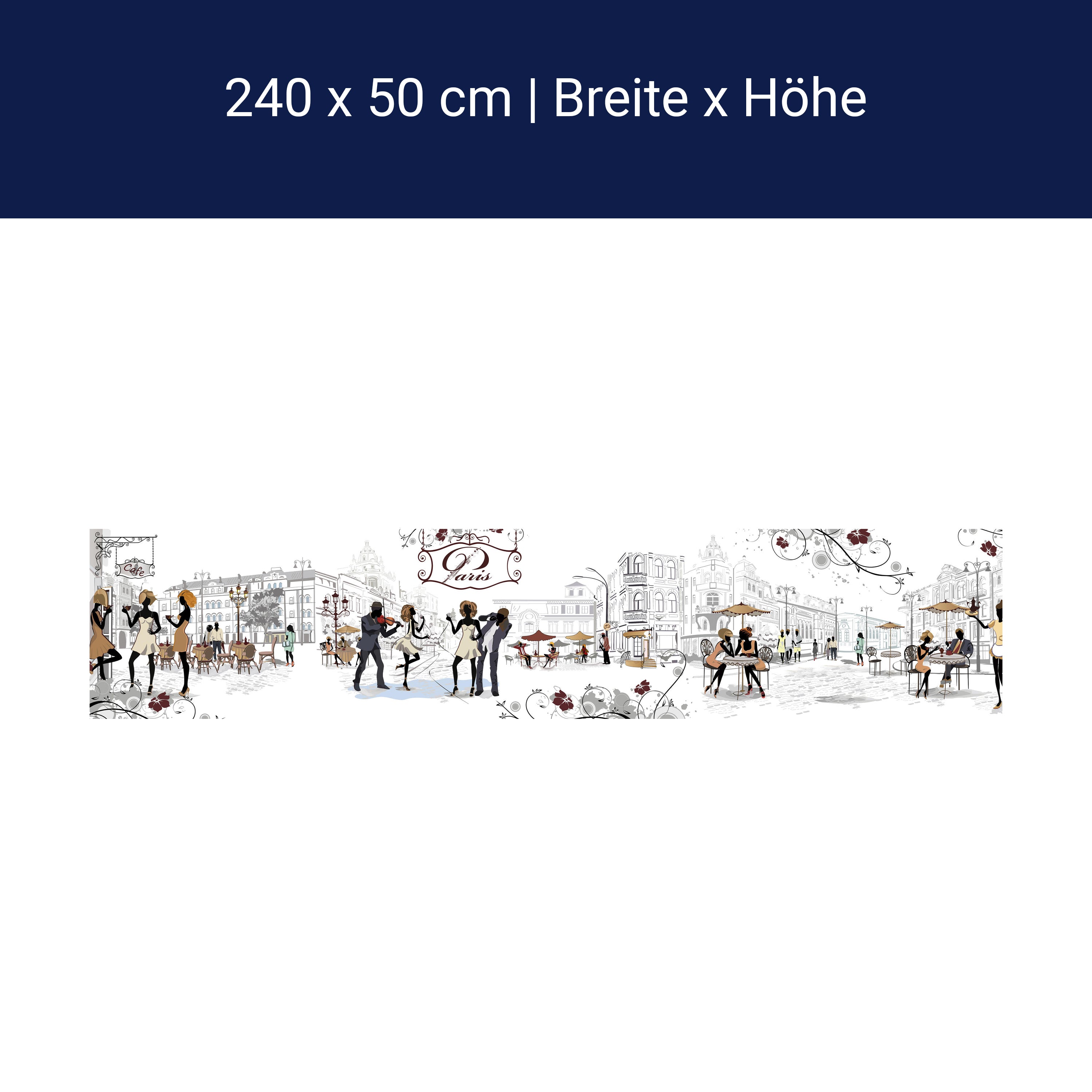 Küchenrückwand Paris Stadt Ranken Leben Popart M1086 Küchenrückwand Paris Stadt Ranken Leben Popart M1086