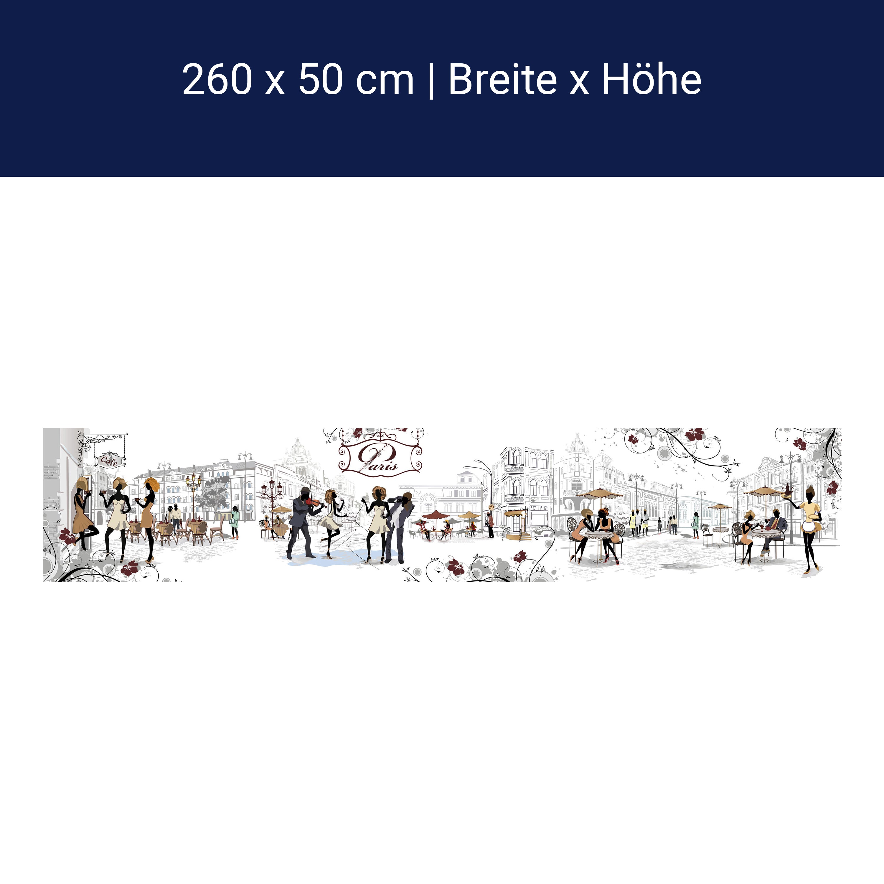 Küchenrückwand Paris Stadt Ranken Leben Popart M1086 Küchenrückwand Paris Stadt Ranken Leben Popart M1086