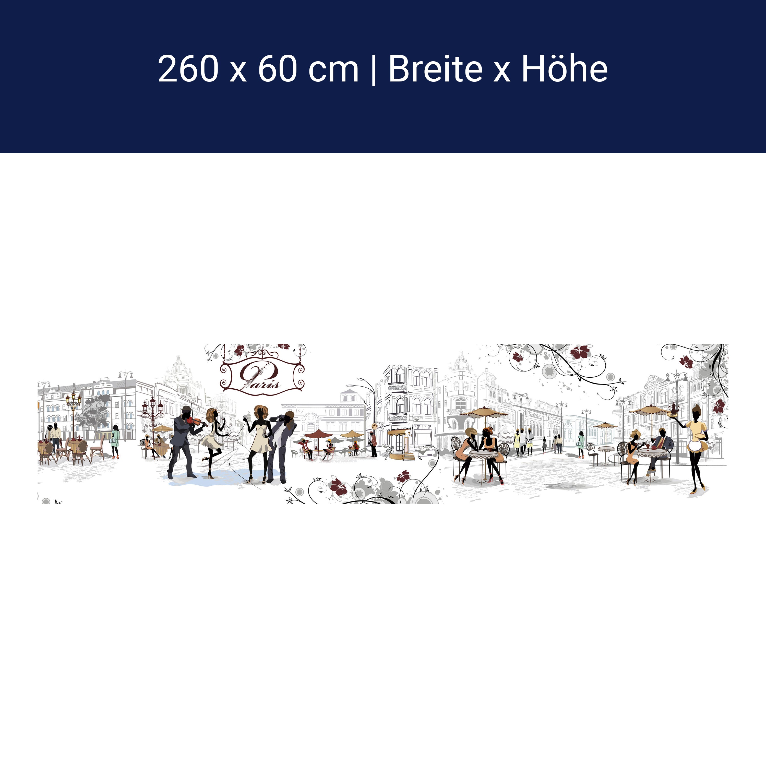 Küchenrückwand Paris Stadt Ranken Leben Popart M1086 Küchenrückwand Paris Stadt Ranken Leben Popart M1086