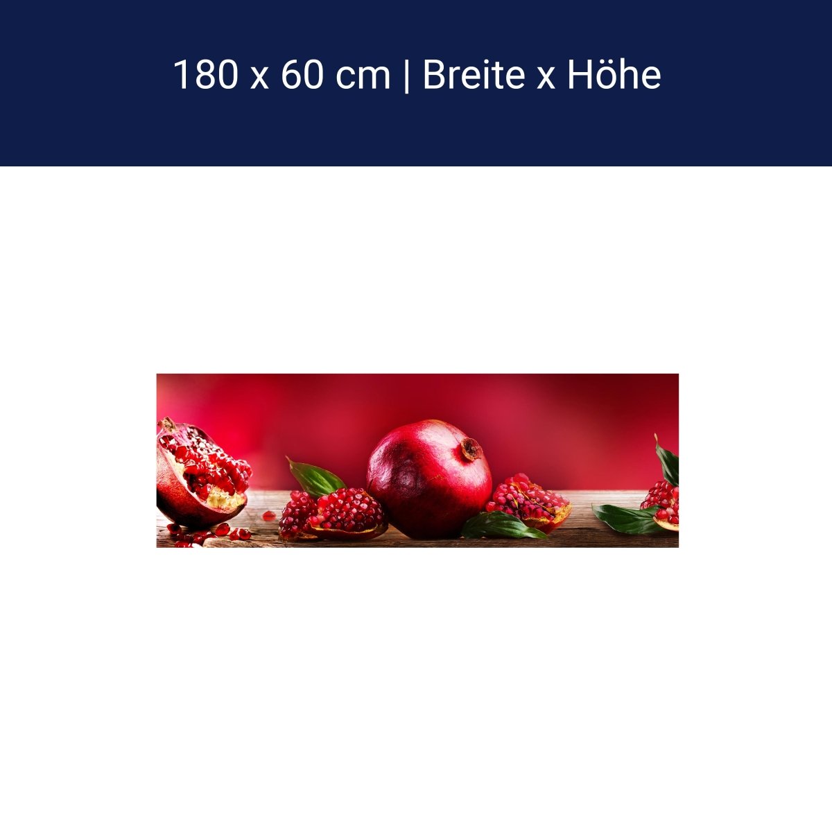 Küchenrückwand Granatapfel Rot Obst M1097