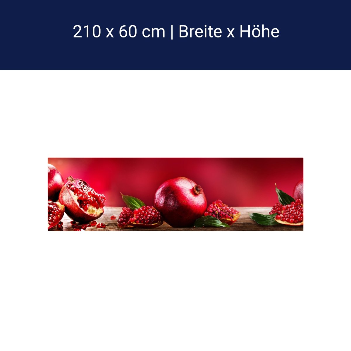 Küchenrückwand Granatapfel Rot Obst M1097