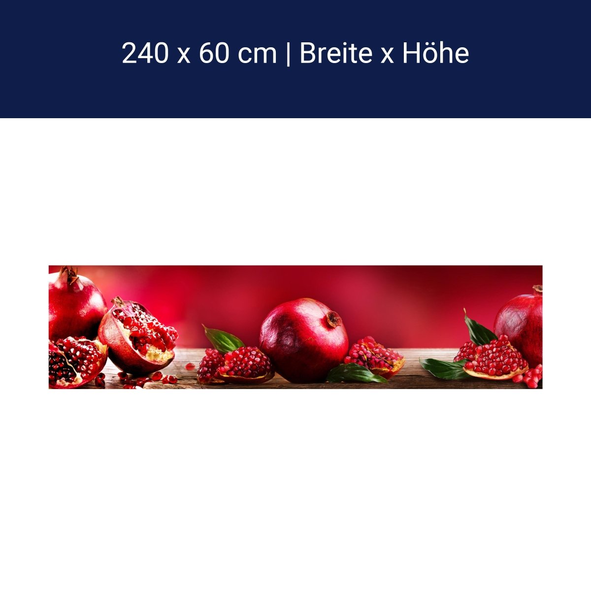 Küchenrückwand Granatapfel Rot Obst M1097