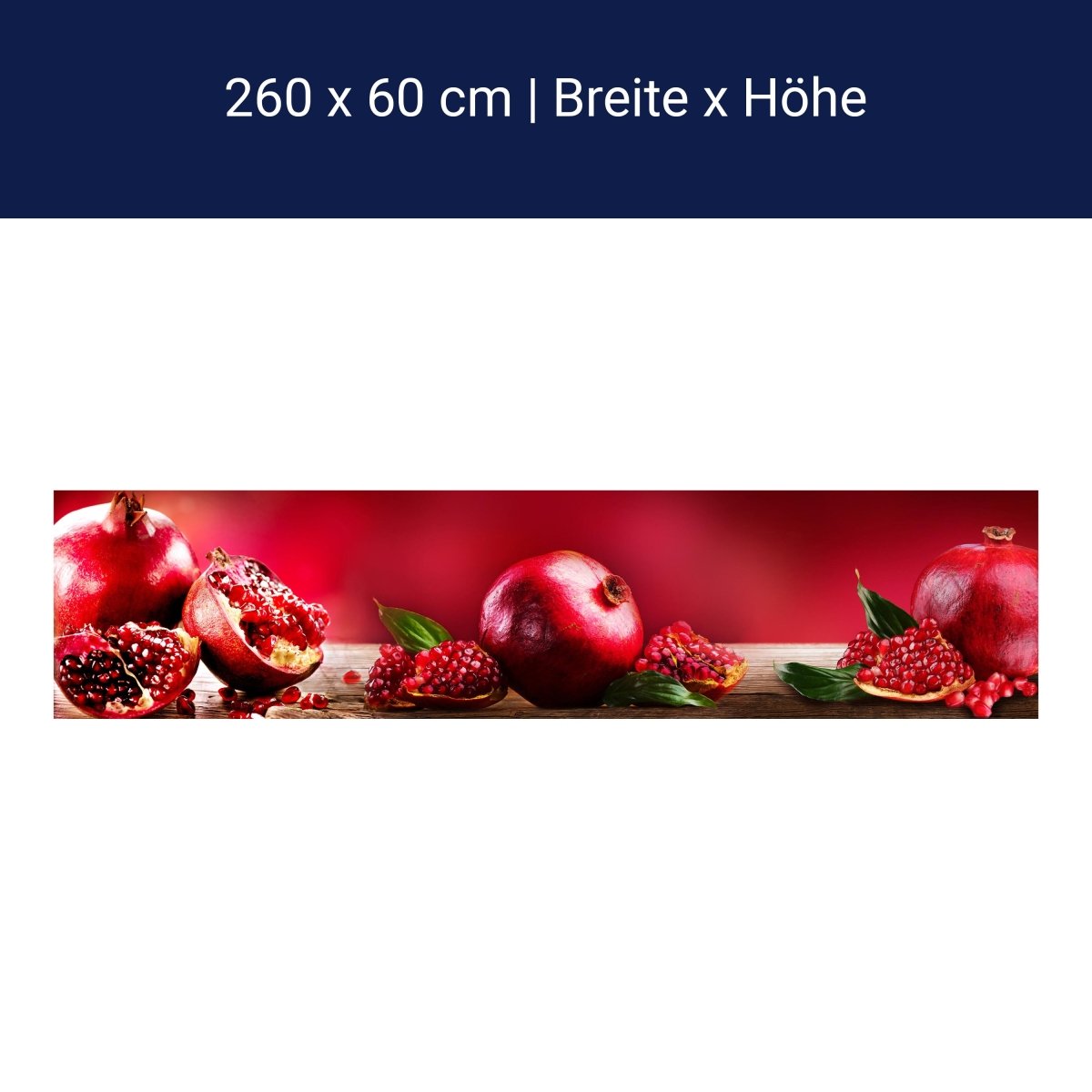 Küchenrückwand Granatapfel Rot Obst M1097