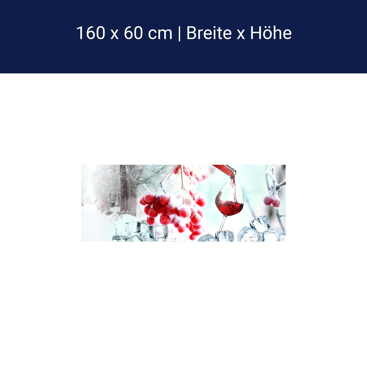 Küchenrückwand Johannisbeere Wein Eis Schnee Frost Rot M1101 Küchenrückwand Johannisbeere Wein Eis Schnee Frost Rot M1101