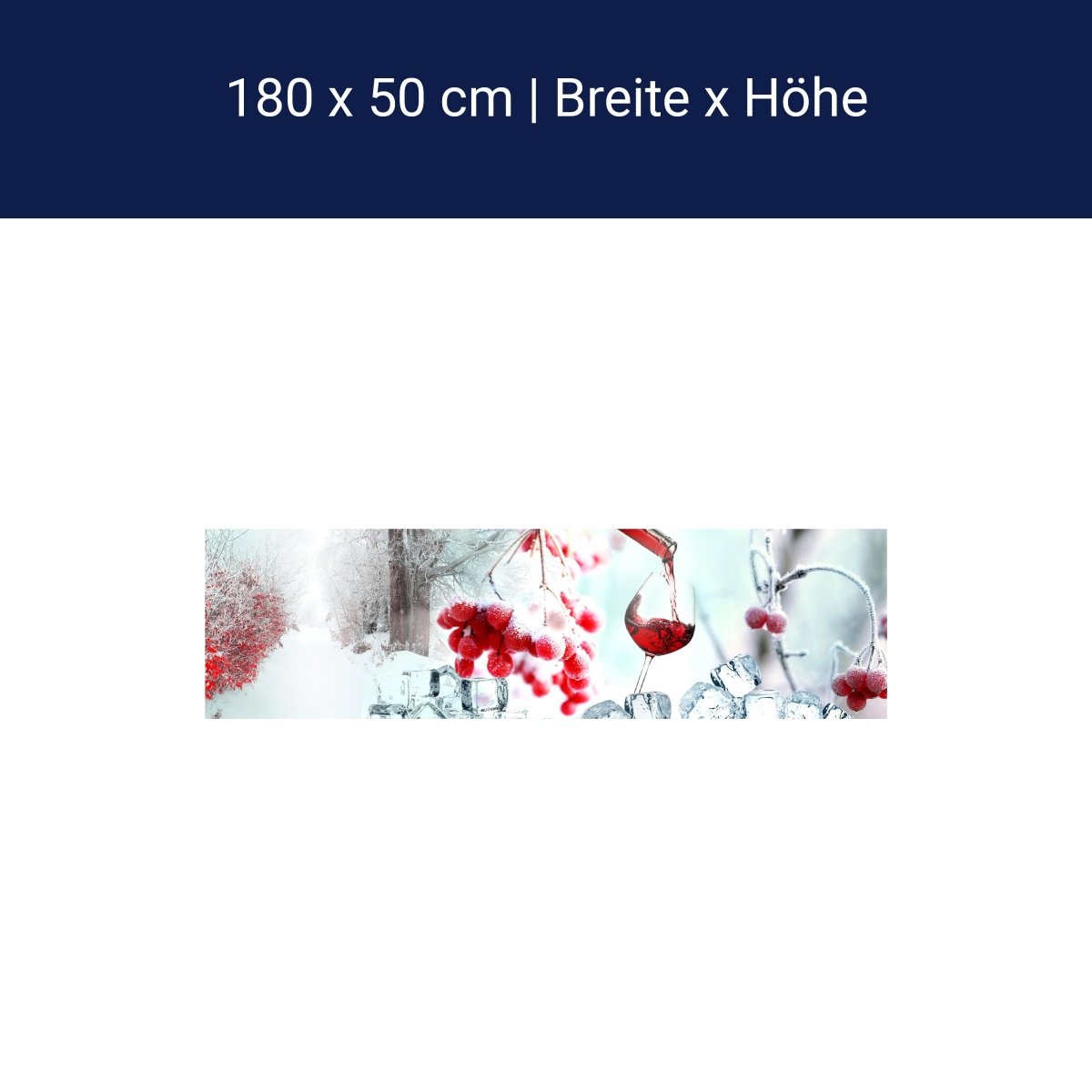 Küchenrückwand Johannisbeere Wein Eis Schnee Frost Rot M1101 Küchenrückwand Johannisbeere Wein Eis Schnee Frost Rot M1101