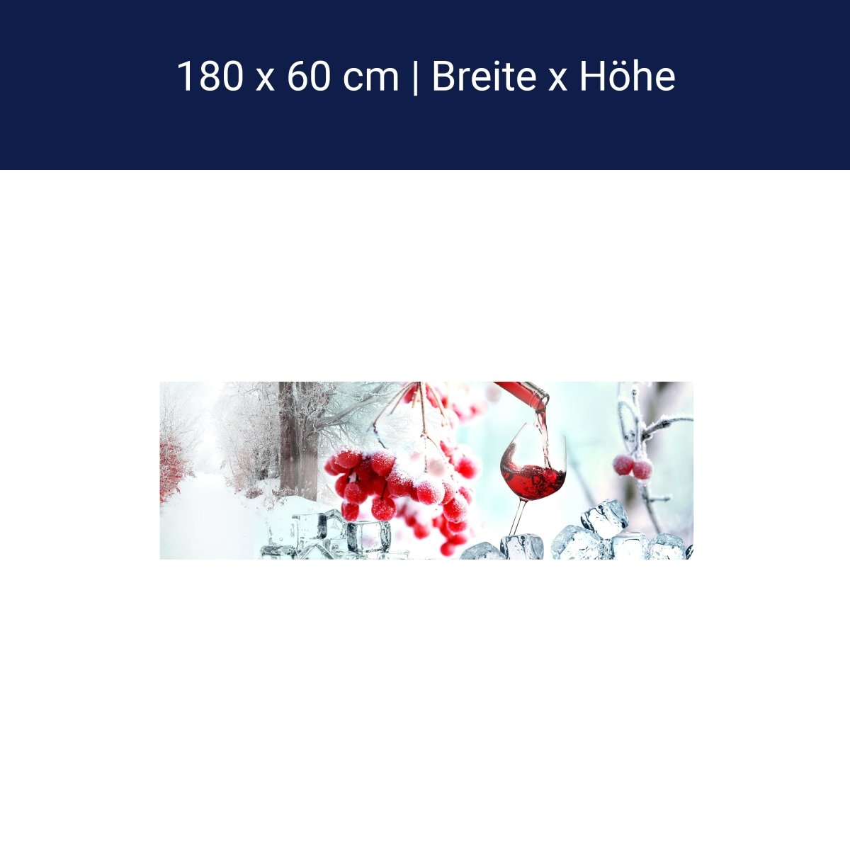 Küchenrückwand Johannisbeere Wein Eis Schnee Frost Rot M1101 Küchenrückwand Johannisbeere Wein Eis Schnee Frost Rot M1101