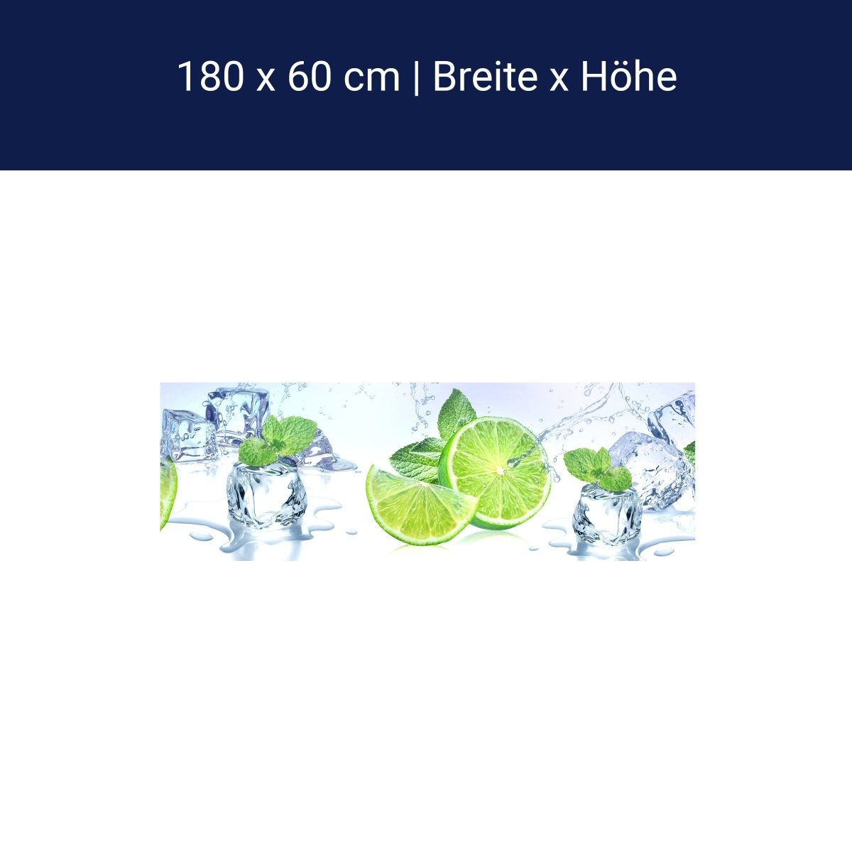 Küchenrückwand Limette Eis Pfefferminze Grün M1103