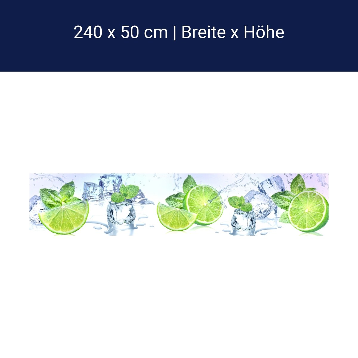 Küchenrückwand Limette Eis Pfefferminze Grün M1103