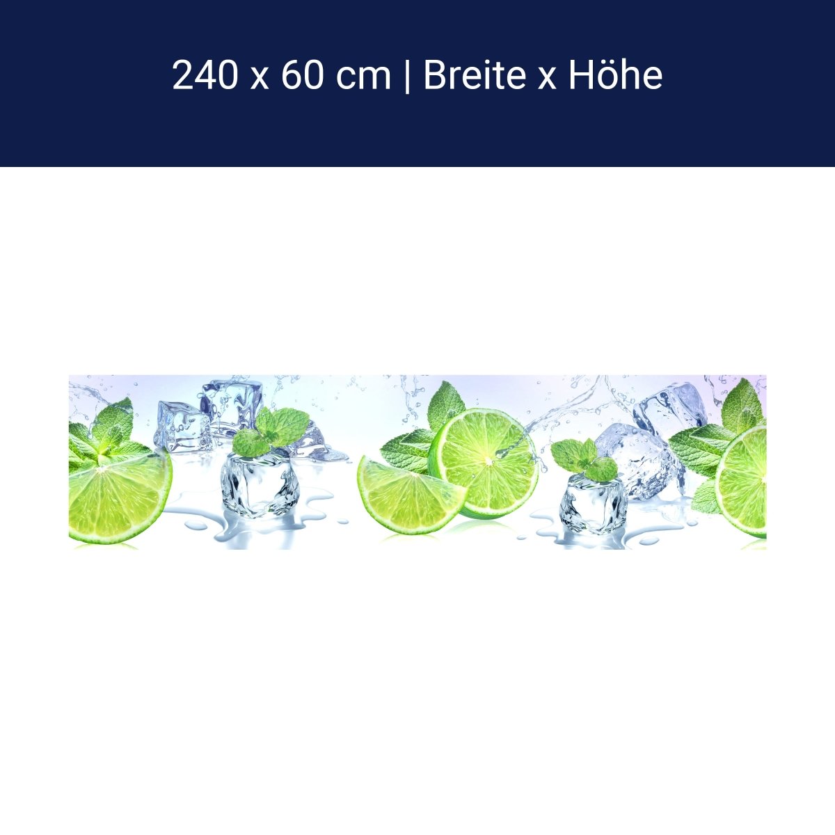 Küchenrückwand Limette Eis Pfefferminze Grün M1103