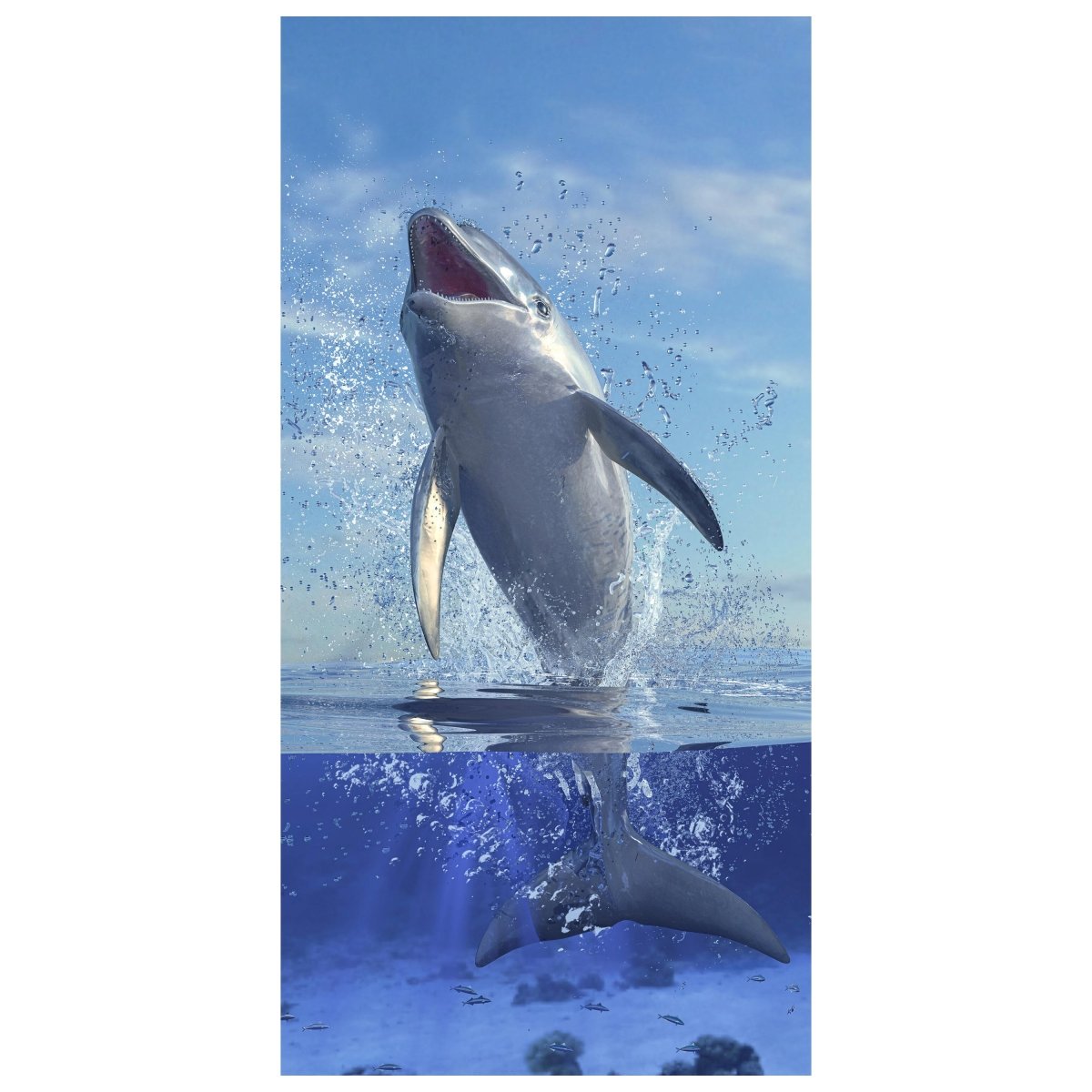 Türtapete springender Delfin, Säugetier, Delphin M1126 - Bild 2