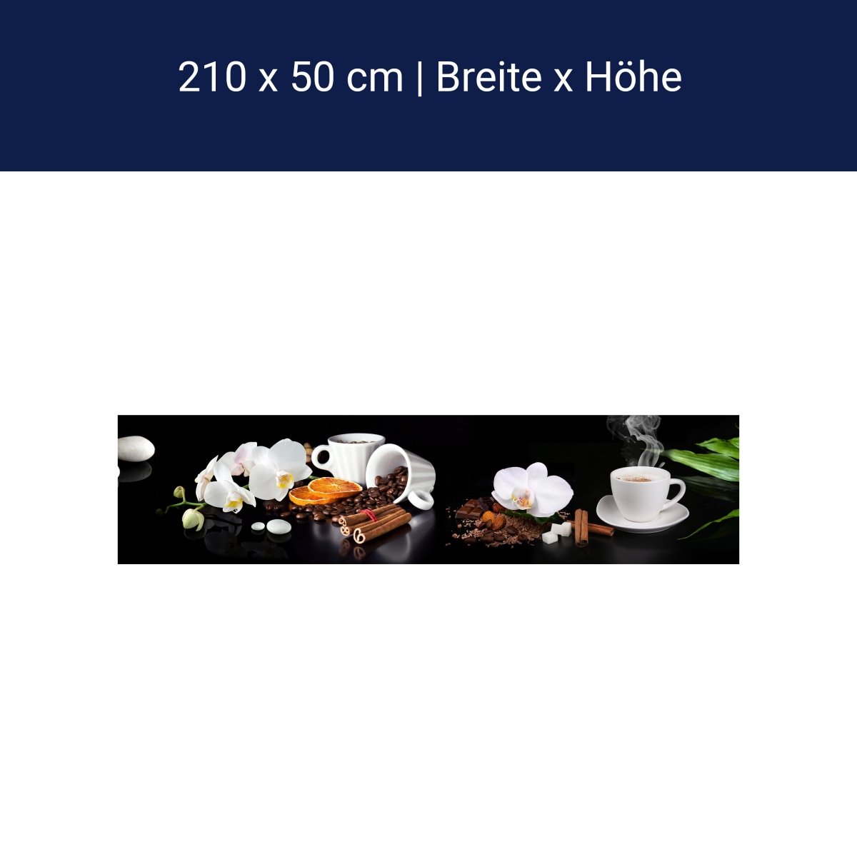 Küchenrückwand Kaffee Zimt Orange Tasse Steine Blüte Sc M1132 Küchenrückwand Kaffee Zimt Orange Tasse Steine Blüte Sc M1132