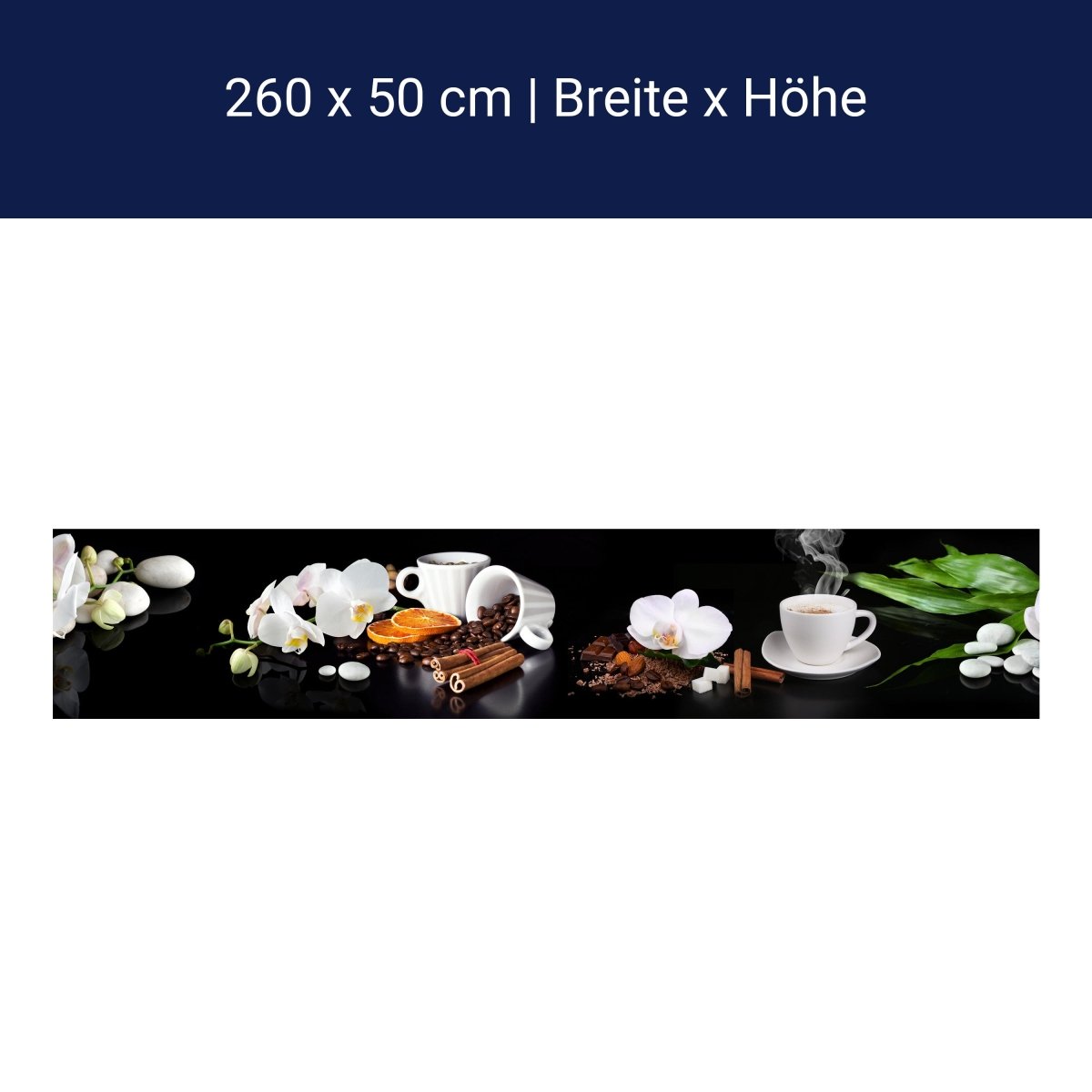 Küchenrückwand Kaffee Zimt Orange Tasse Steine Blüte Sc M1132 Küchenrückwand Kaffee Zimt Orange Tasse Steine Blüte Sc M1132