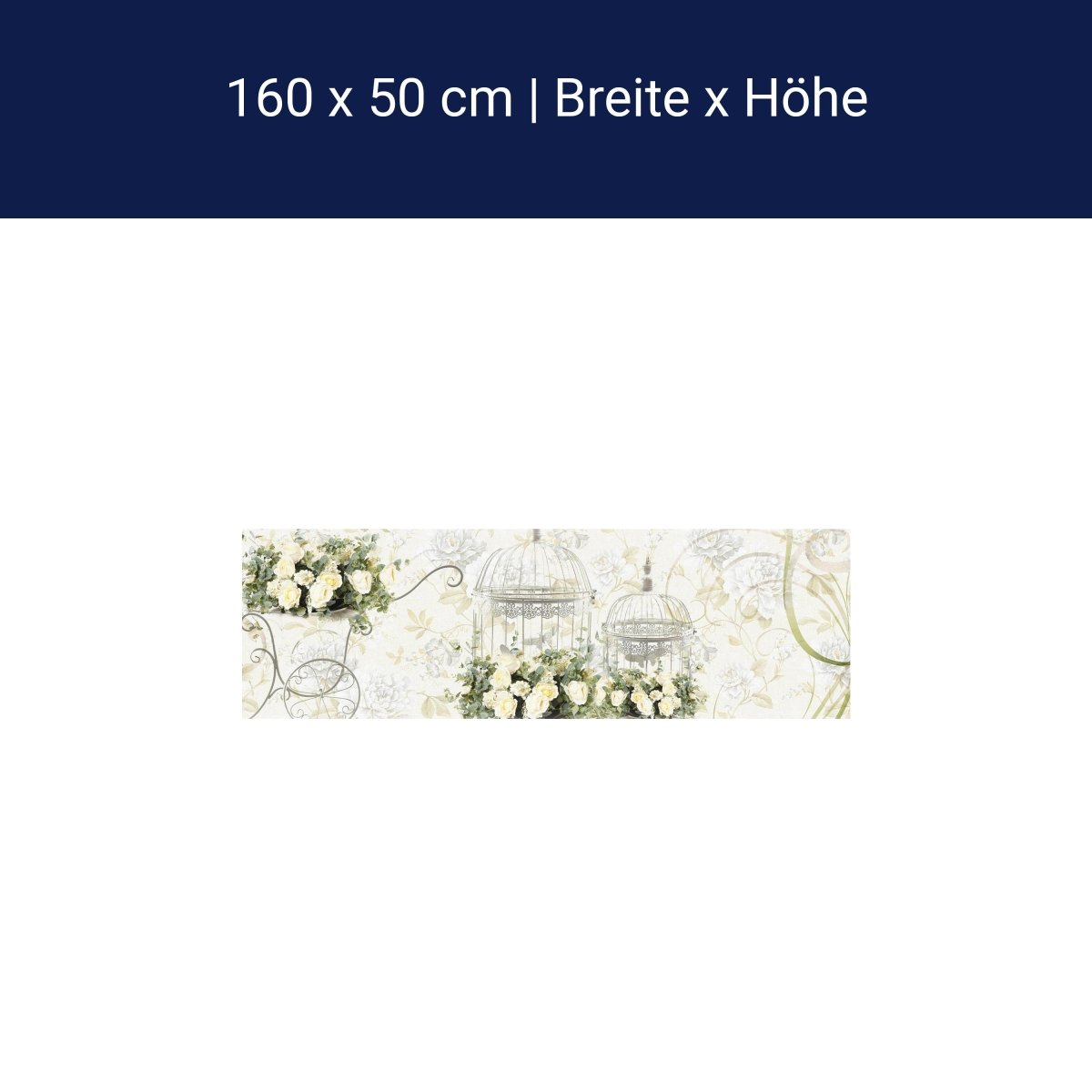 Küchenrückwand Ornamente Blumen Käfig Metall Ranken M1136 Küchenrückwand Ornamente Blumen Käfig Metall Ranken M1136