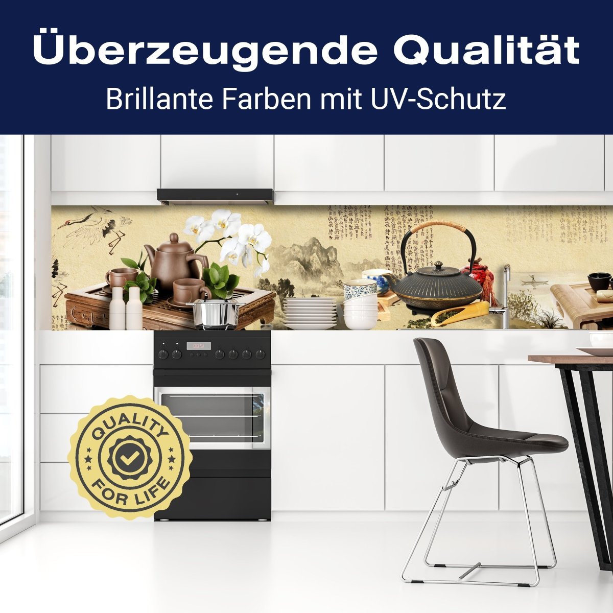 Küchenrückwand Tee Asiatisch Kirschblüte Holz Pergament M1145 entdecken - Bild 2 Küchenrückwand Tee Asiatisch Kirschblüte Holz Pergament M1145 entdecken - Bild 2