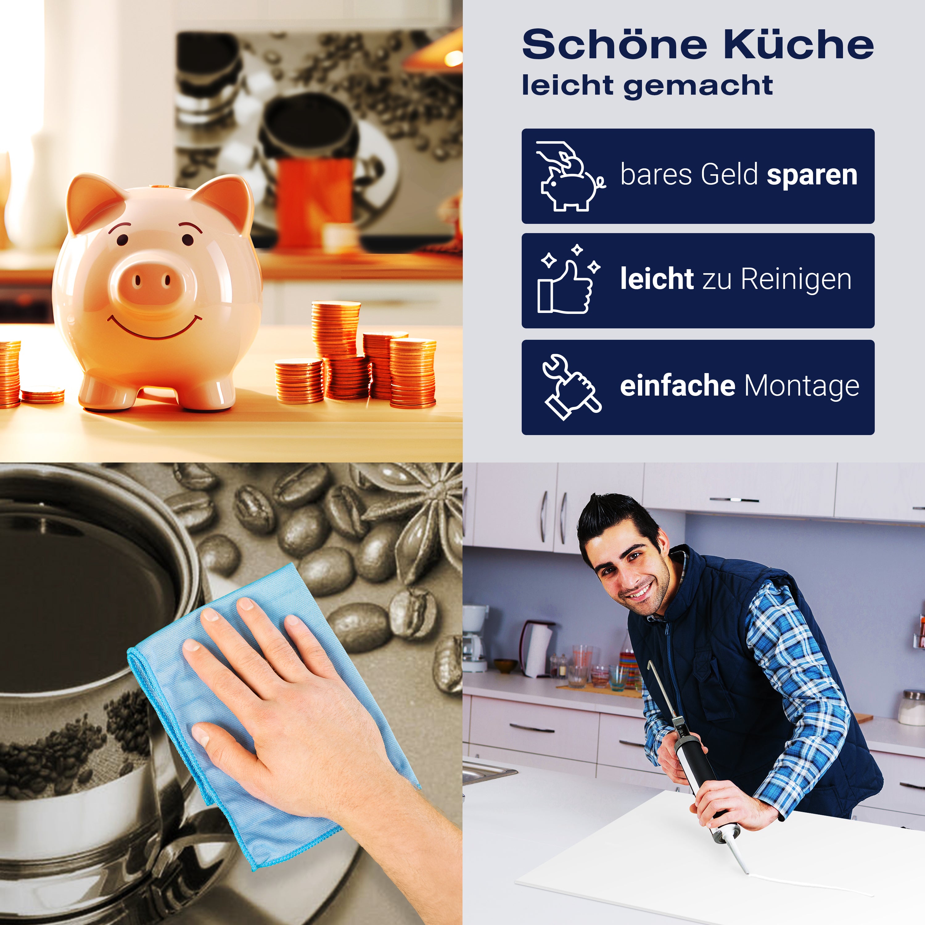 Küchenrückwand Kaffee Tee Kaffeebohnen Tasse Zucker M1162 entdecken - Bild 7 Küchenrückwand Kaffee Tee Kaffeebohnen Tasse Zucker M1162 entdecken - Bild 7