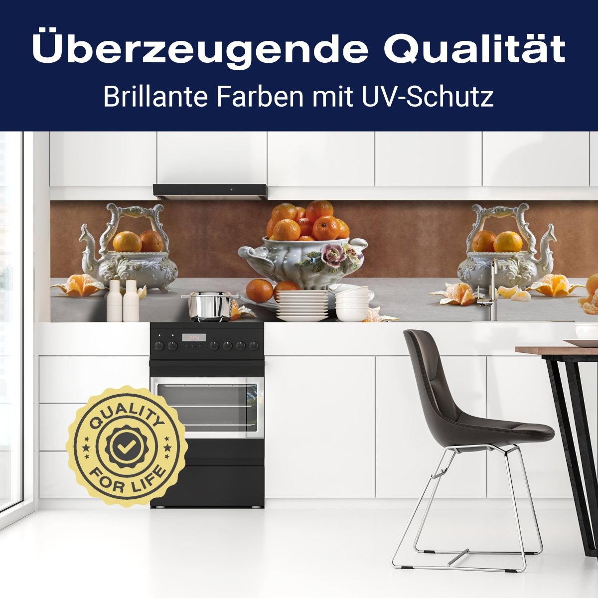 Küchenrückwand Mandarine Porzellan Schale Obst Rosen M1163 entdecken - Bild 2 Küchenrückwand Mandarine Porzellan Schale Obst Rosen M1163 entdecken - Bild 2