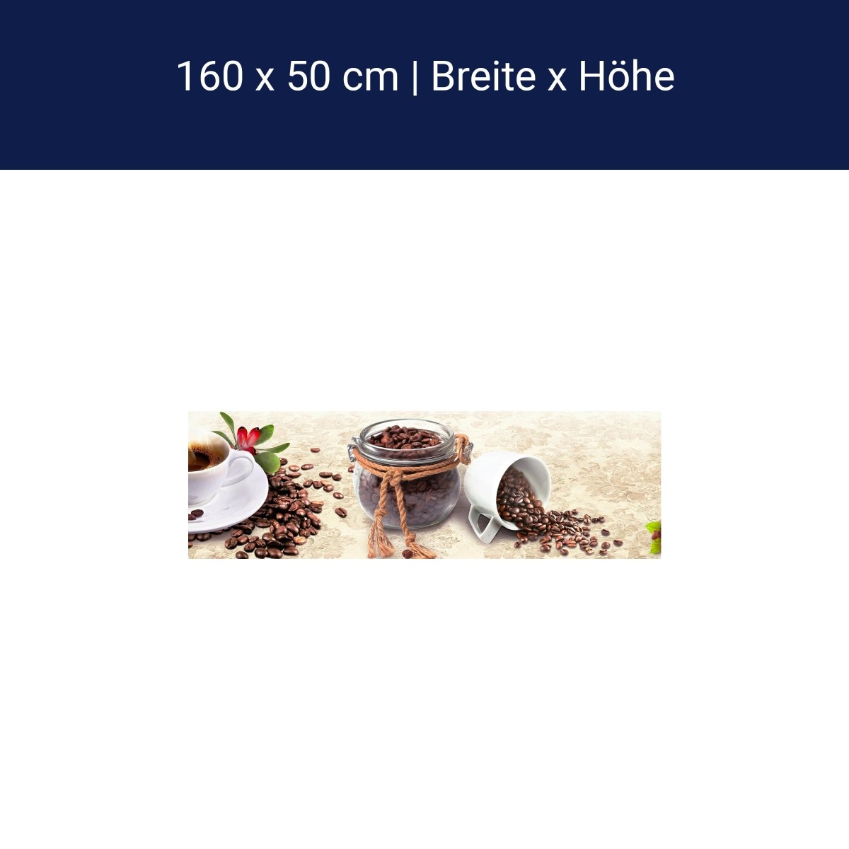 Küchenrückwand Kaffee Tasse Glas Schokolade Haselnuss M1170 Küchenrückwand Kaffee Tasse Glas Schokolade Haselnuss M1170