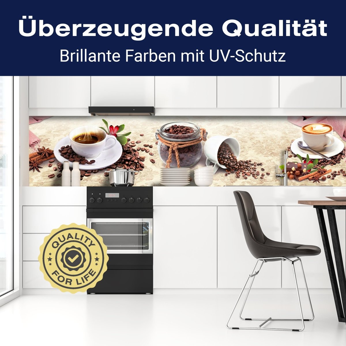 Küchenrückwand Kaffee Tasse Glas Schokolade Haselnuss M1170 entdecken - Bild 2 Küchenrückwand Kaffee Tasse Glas Schokolade Haselnuss M1170 entdecken - Bild 2