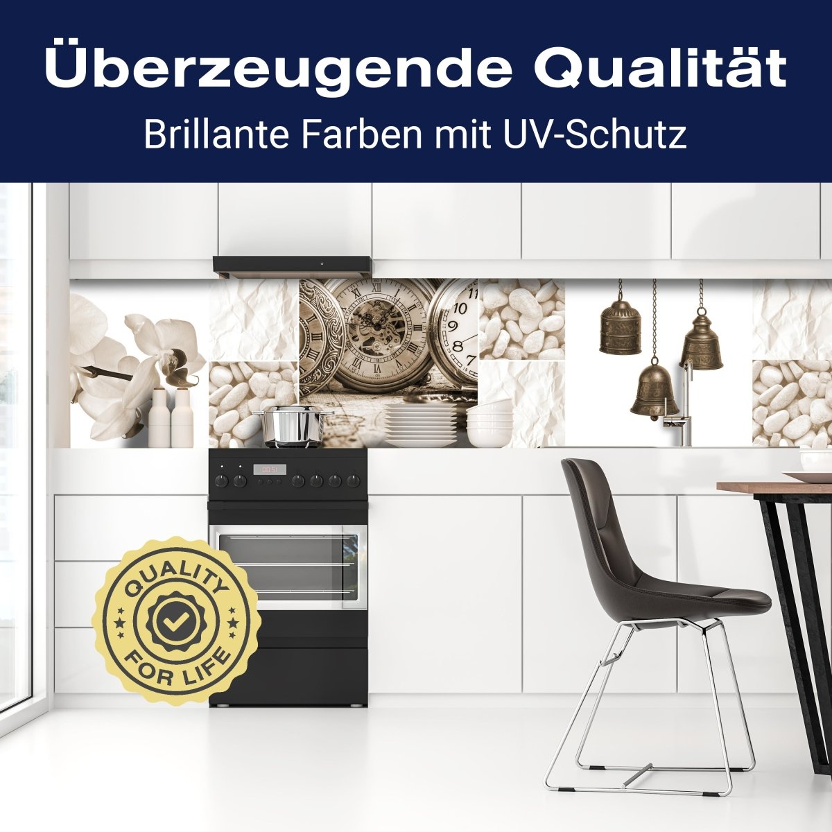 Küchenrückwand Uhren Glocken Steine Blüte Sepia Blumen M1175 entdecken - Bild 2 Küchenrückwand Uhren Glocken Steine Blüte Sepia Blumen M1175 entdecken - Bild 2