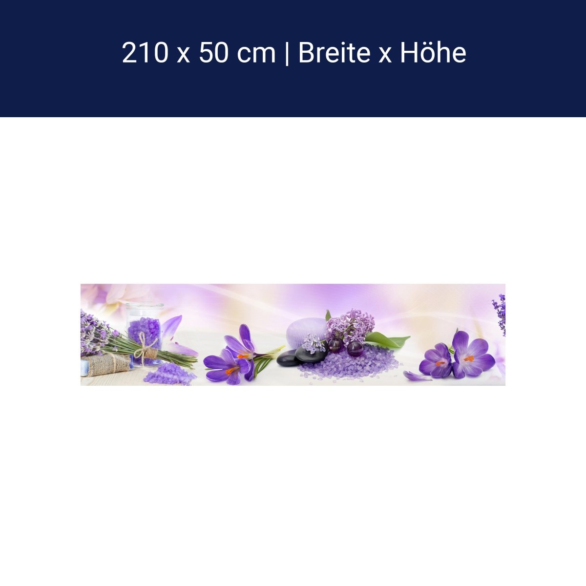 Küchenrückwand Lila Steine Glas Flieder Krokusse Flow M1177 Küchenrückwand Lila Steine Glas Flieder Krokusse Flow M1177