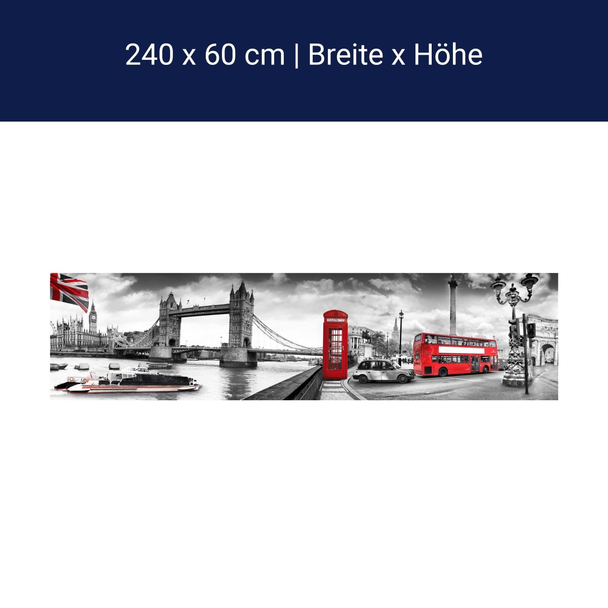 Küchenrückwand London Bus Schwarz Weiß Rot Schiff M1182 Küchenrückwand London Bus Schwarz Weiß Rot Schiff M1182