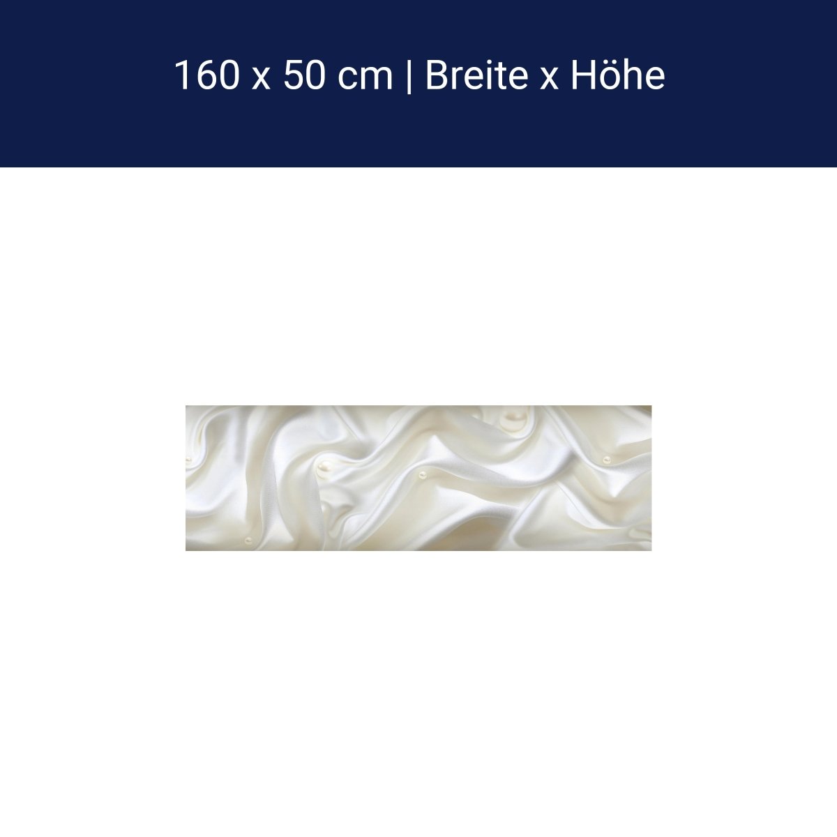 Küchenrückwand Stoff Seide Perlen Creme Falten weiß M1197 Küchenrückwand Stoff Seide Perlen Creme Falten weiß M1197